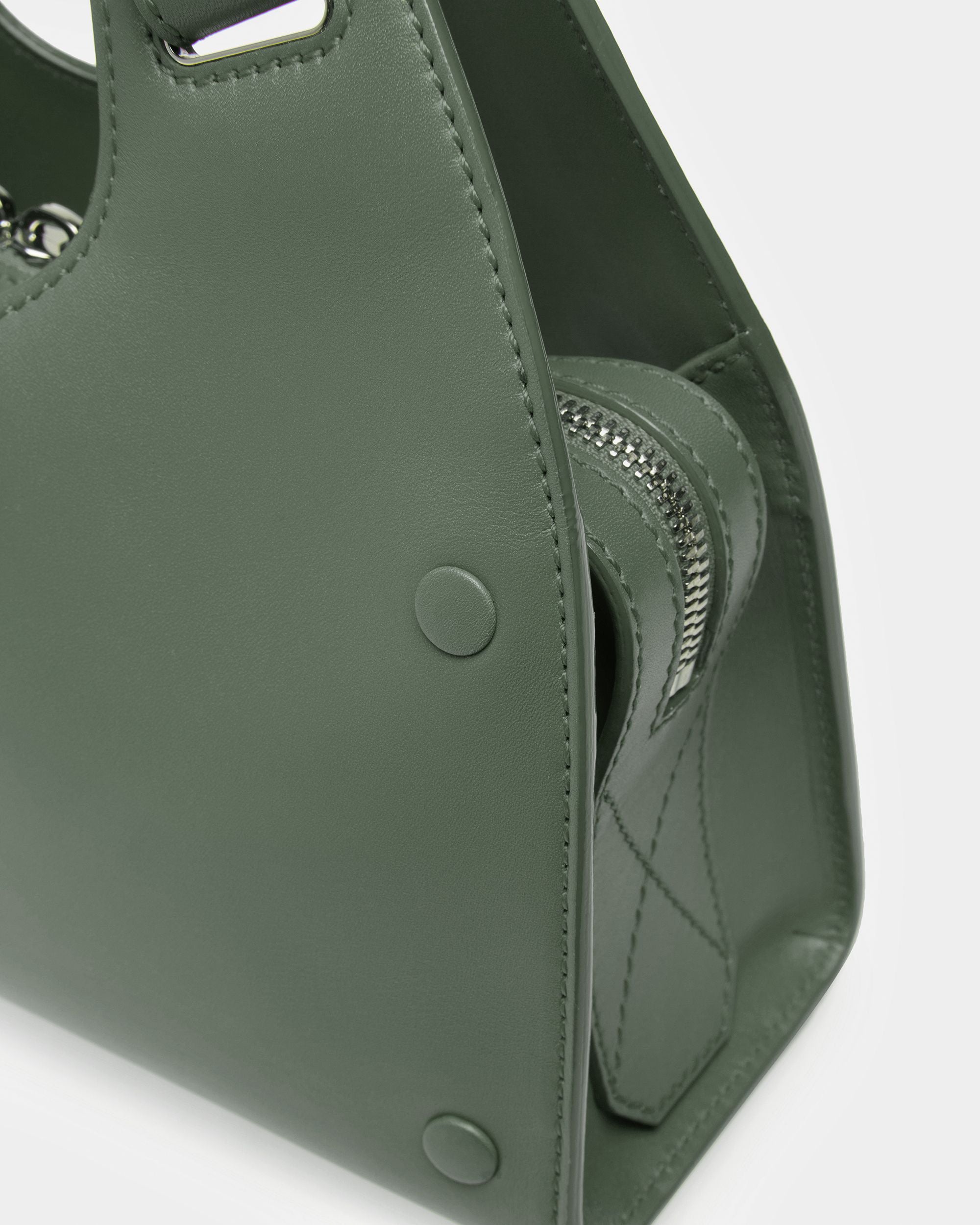Ahres Klein Schultertasche Aus Leder In Salbei - Damen - Bally - 05