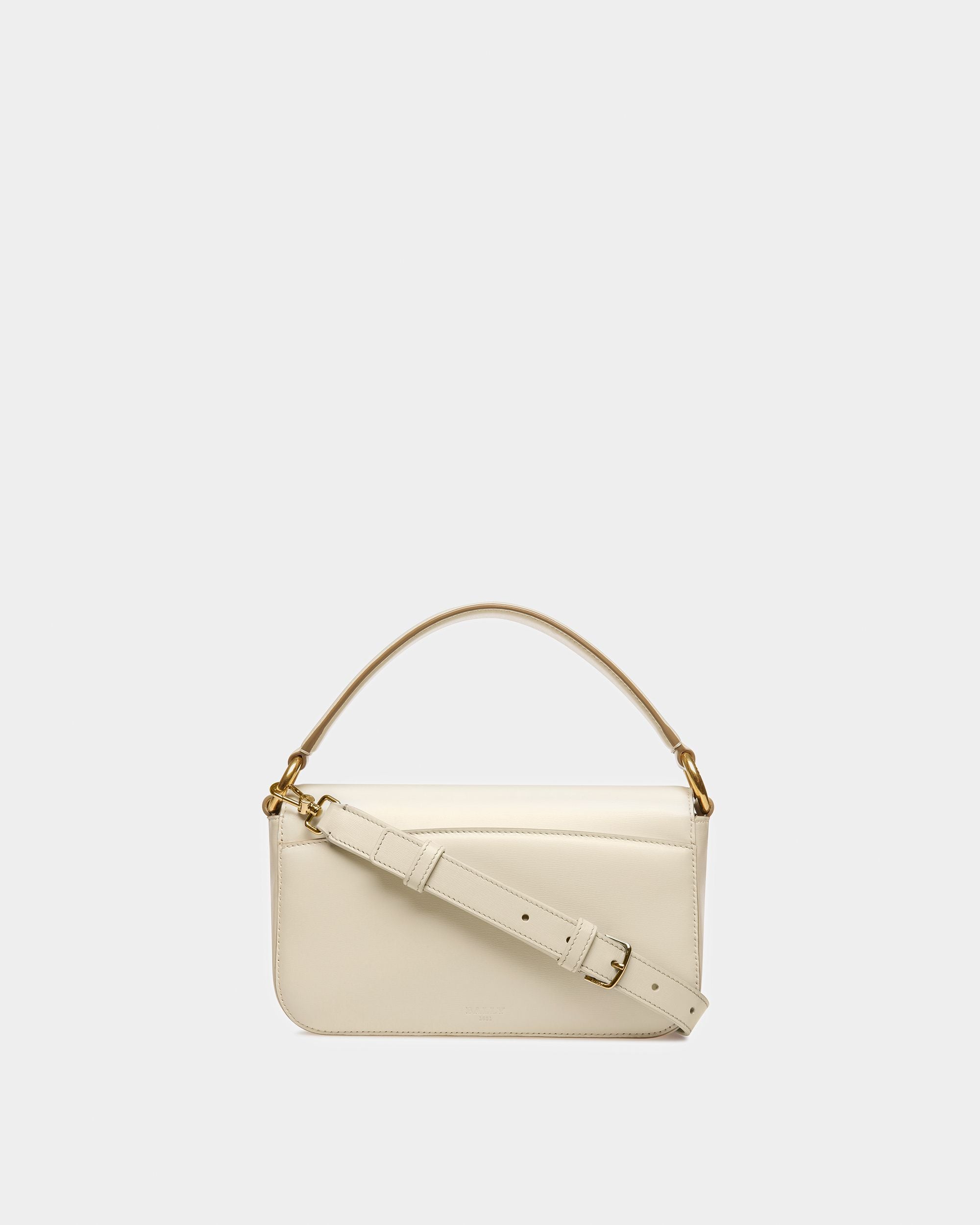 Brodye Leather Crossbody Bag In Bone - Women's - Bally - 03