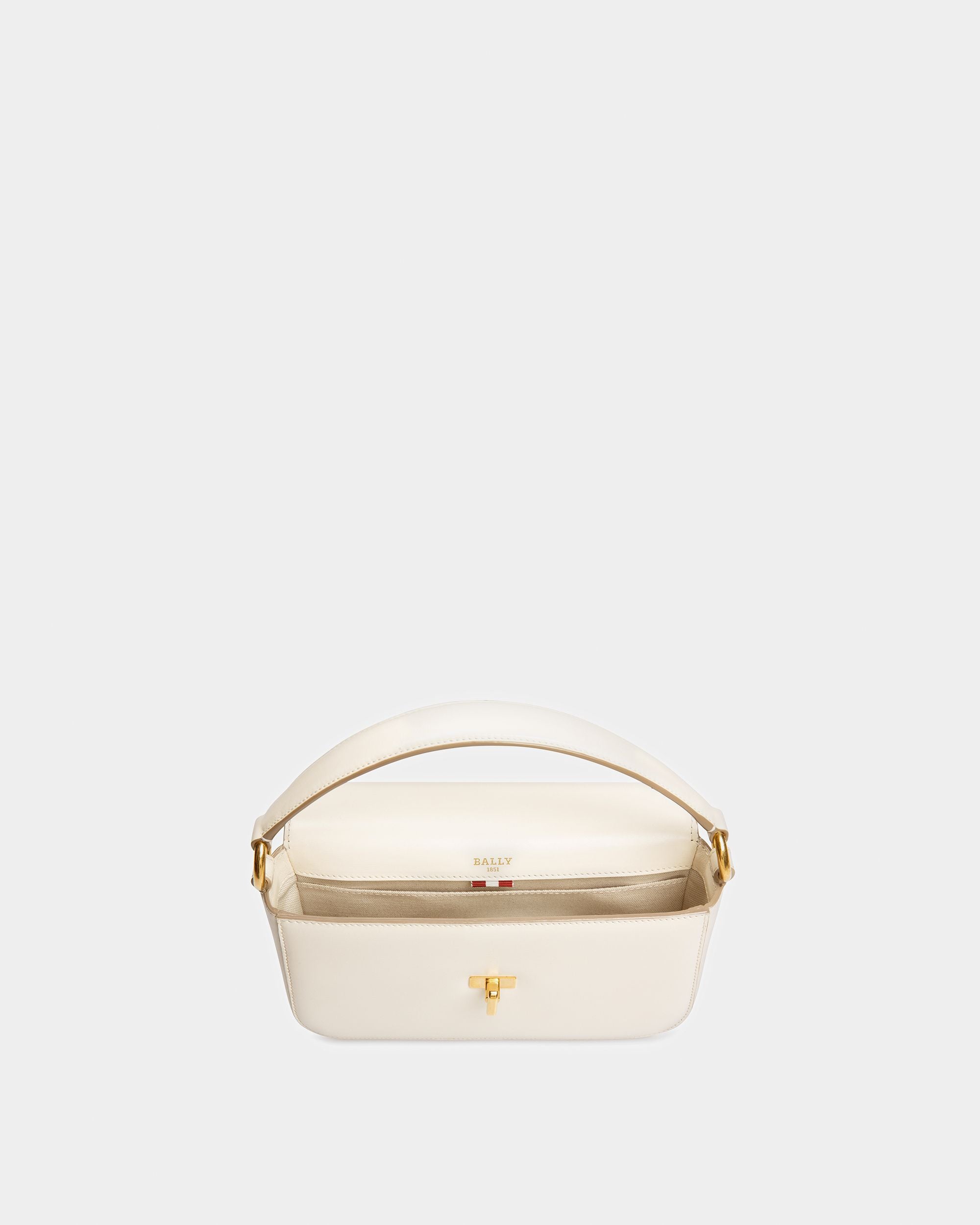 Brodye Leather Crossbody Bag In Bone - Women's - Bally - 04