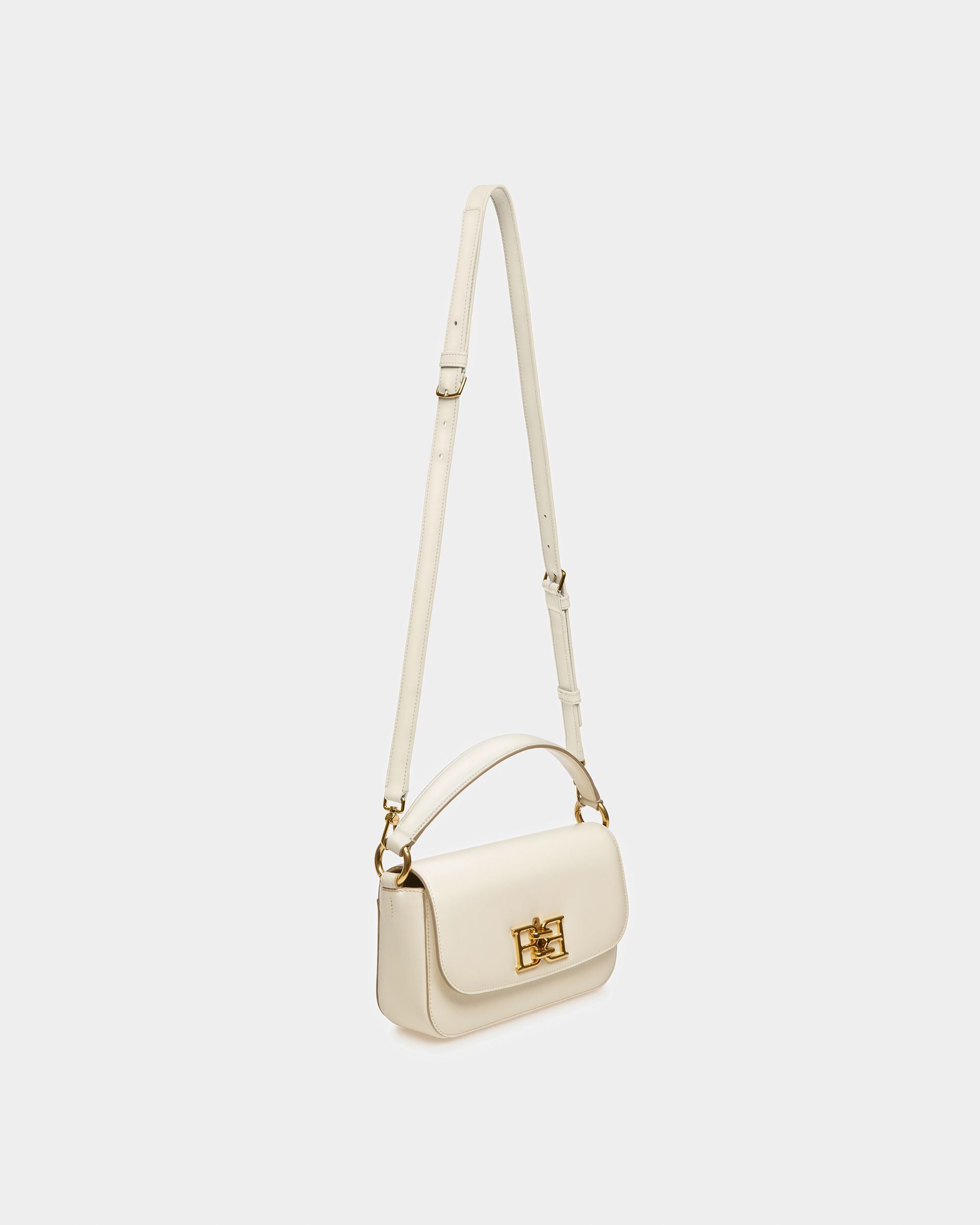 Brodye Leather Crossbody Bag In Bone - Women's - Bally - 07