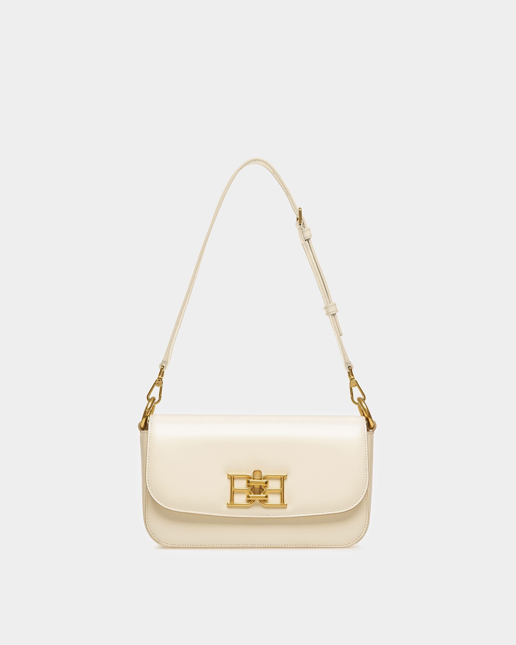 Brodye Leather Crossbody Bag In Bone - Women's - Bally - 09