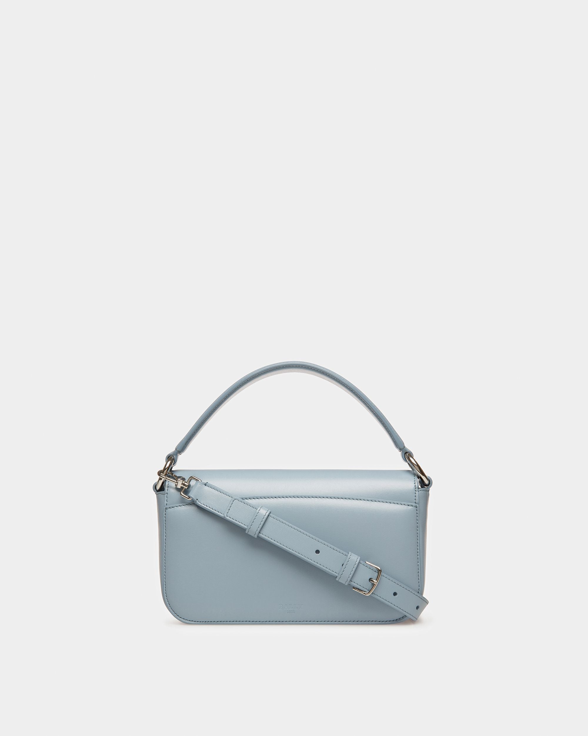 Brodye Leather Crossbody Bag In Light Blue - Women's - Bally - 02