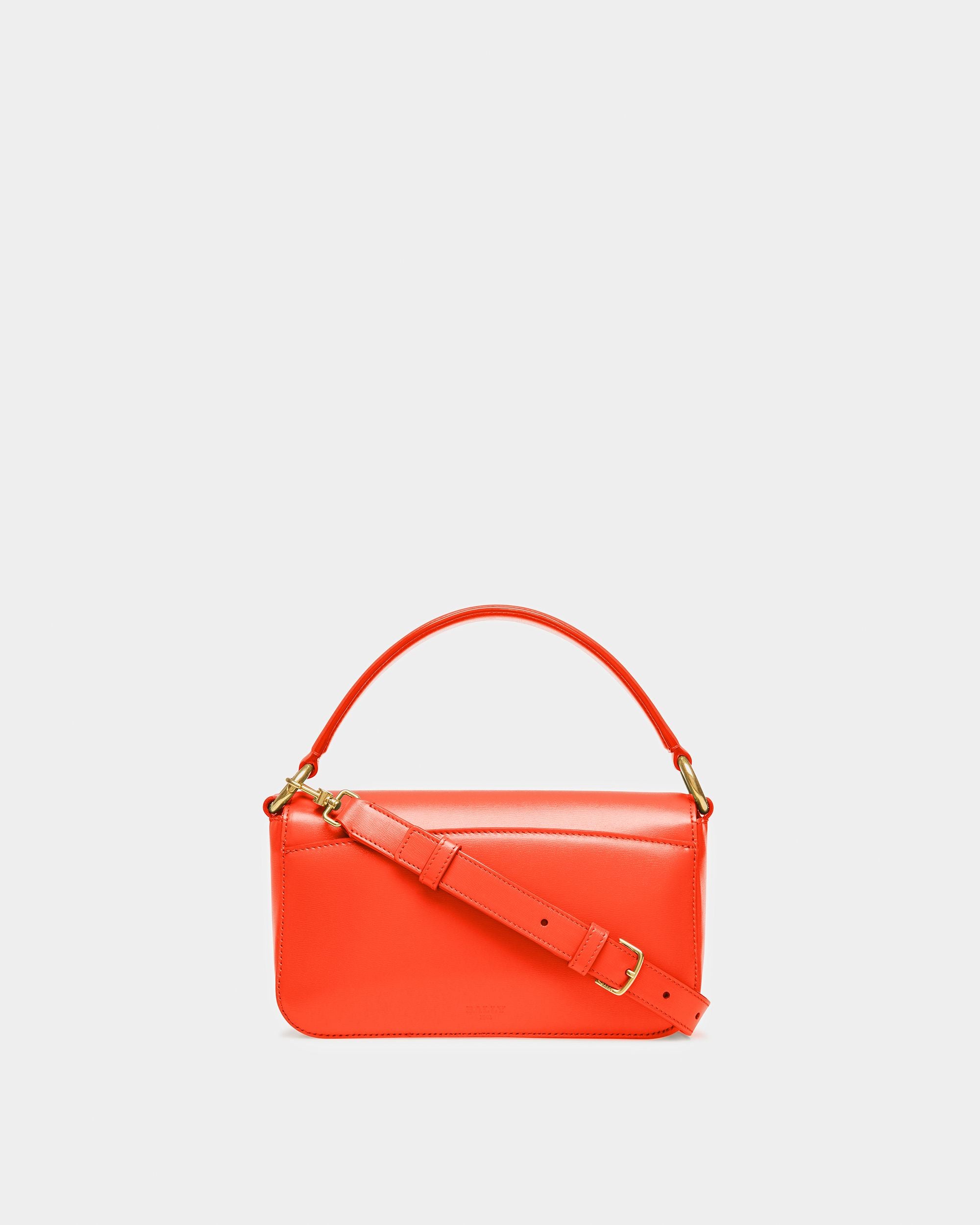 Brodye Umhängetasche Aus Leder In Orange - Damen - Bally - 02