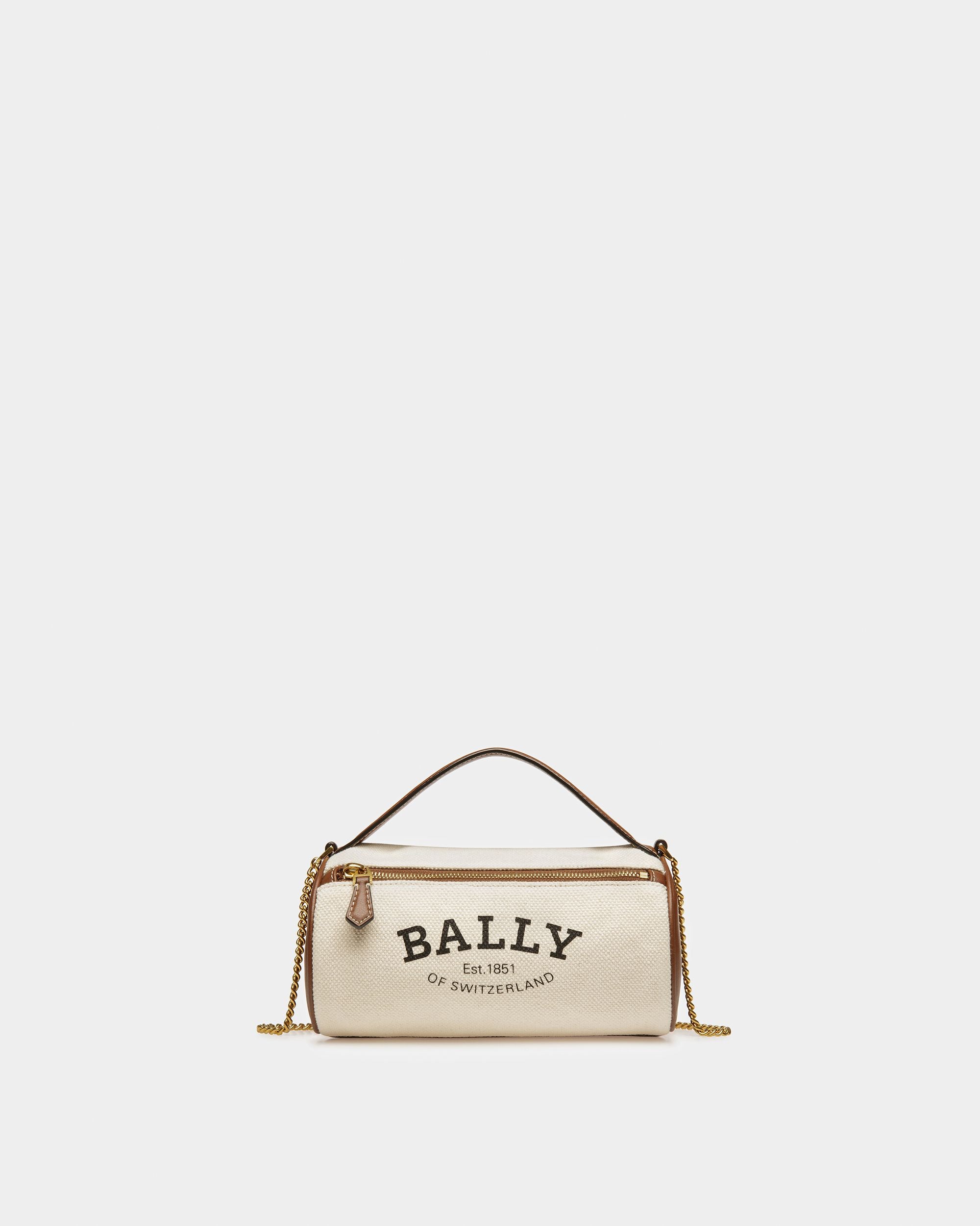 Calyn Sac À Bandoulière En Tissu Couleur Naturelle - Femme - Bally - 01