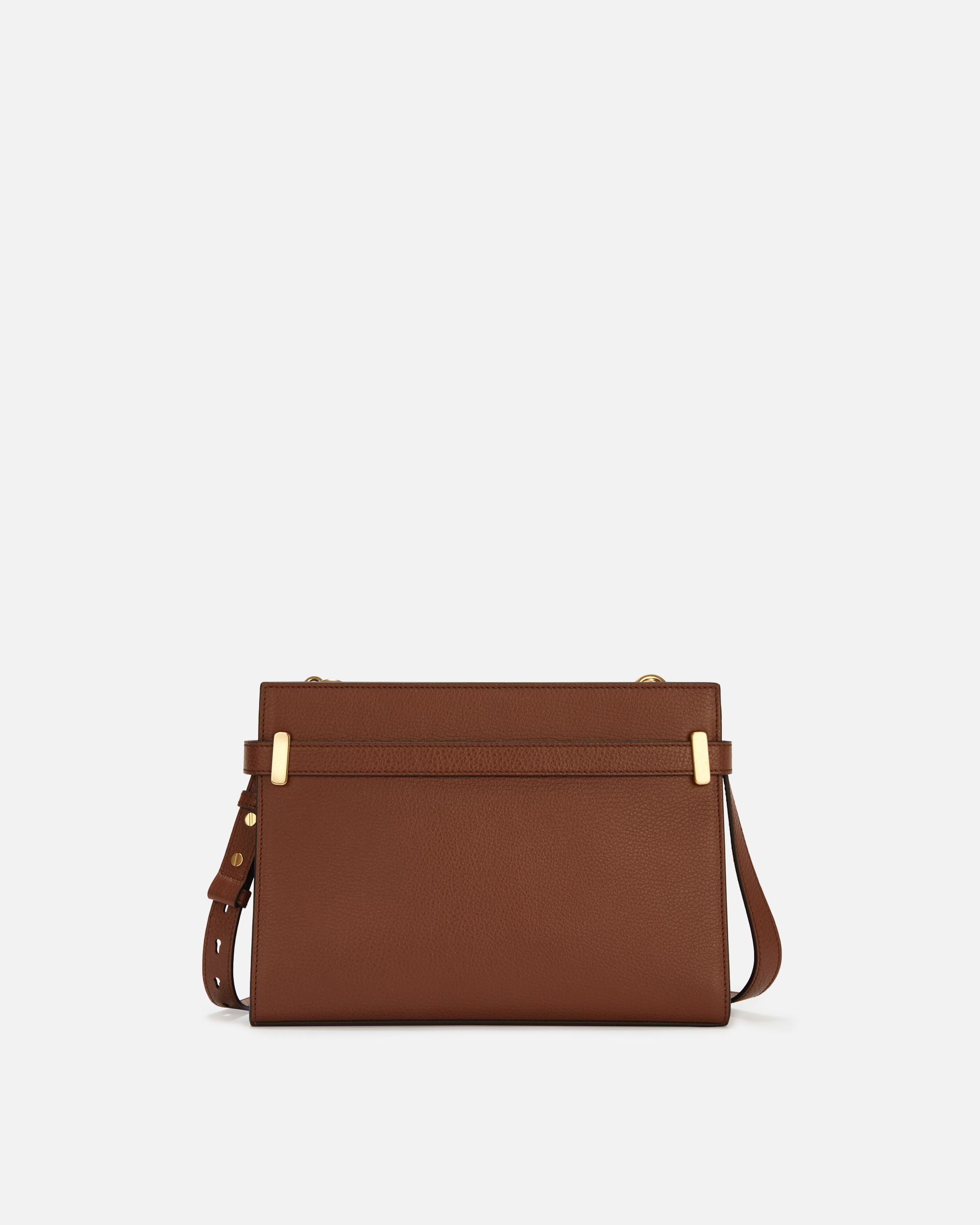 Carriage Schultertasche Aus Genarbtem Leder In Braun - Damen - Bally - 02