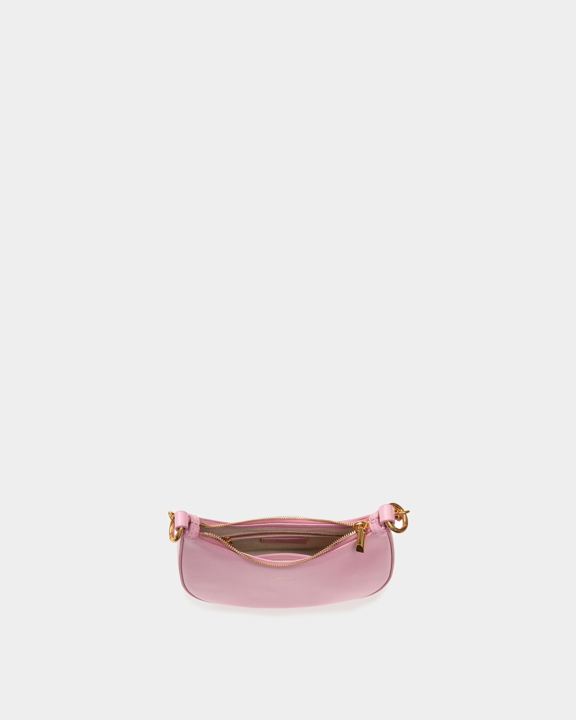 Emblem Mini-Umhängetasche Aus Lackleder In Rosa - Damen - Bally - 04