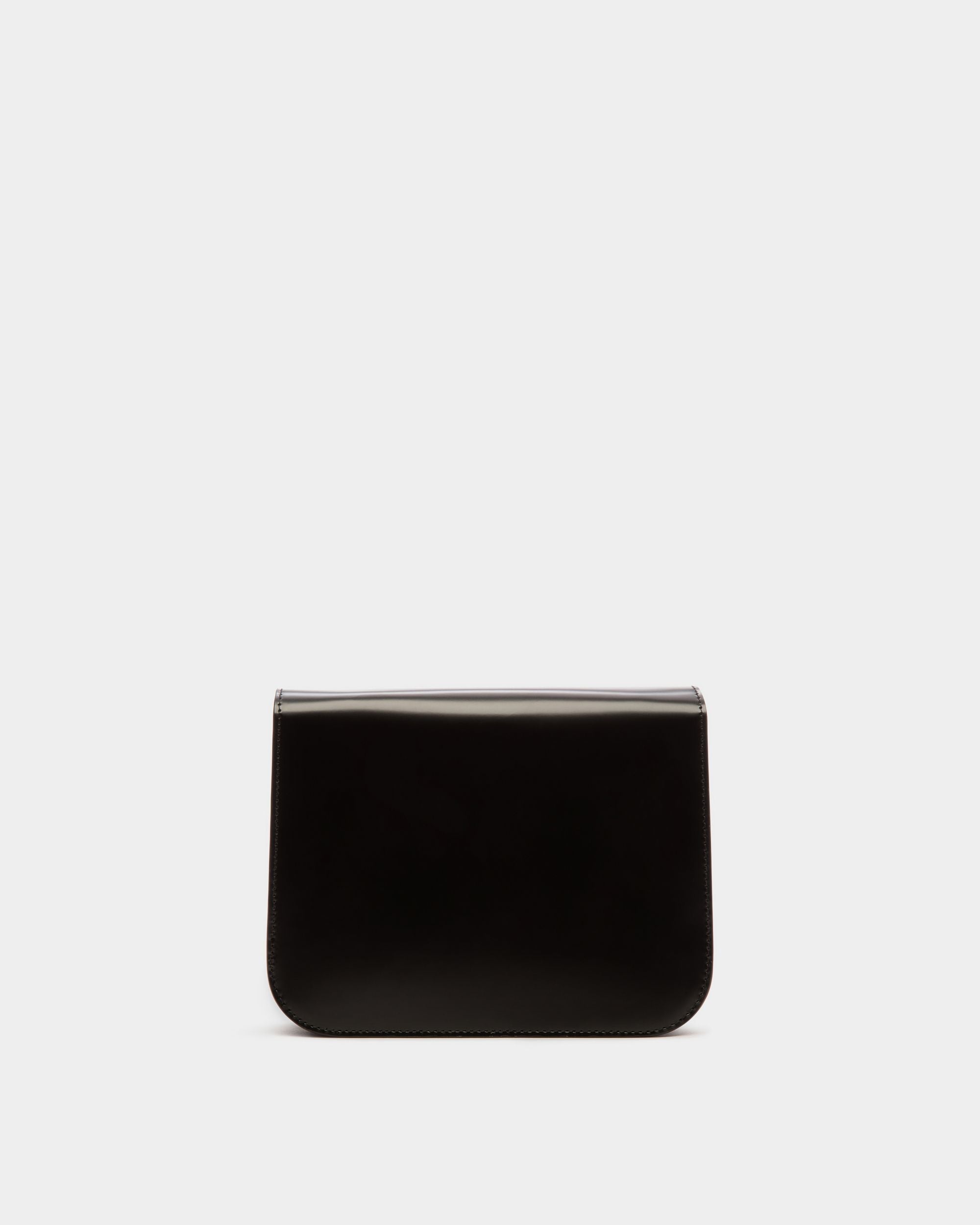 Sac À Bandoulière Ollam En Cuir Brossé Noir - Femme - Bally - 03