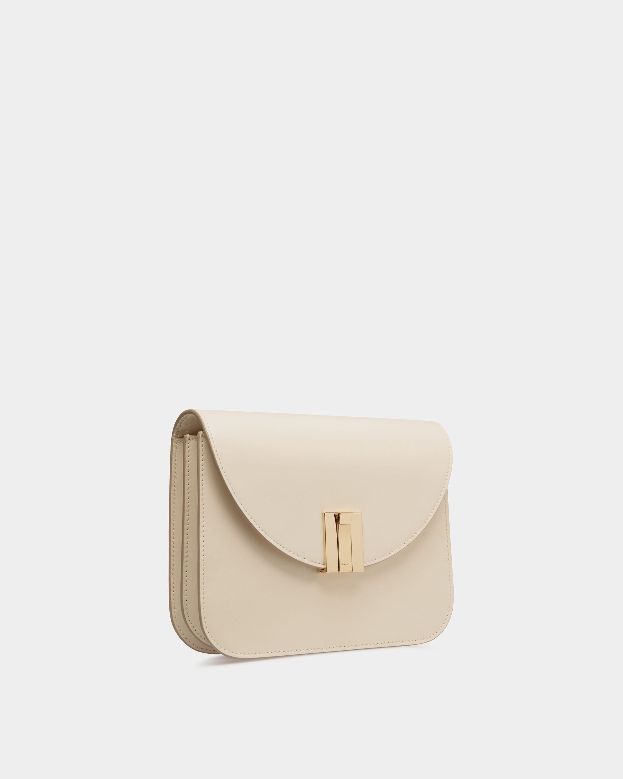 Ollam Crossbody Bag In White Leather - Women's - Bally - 03