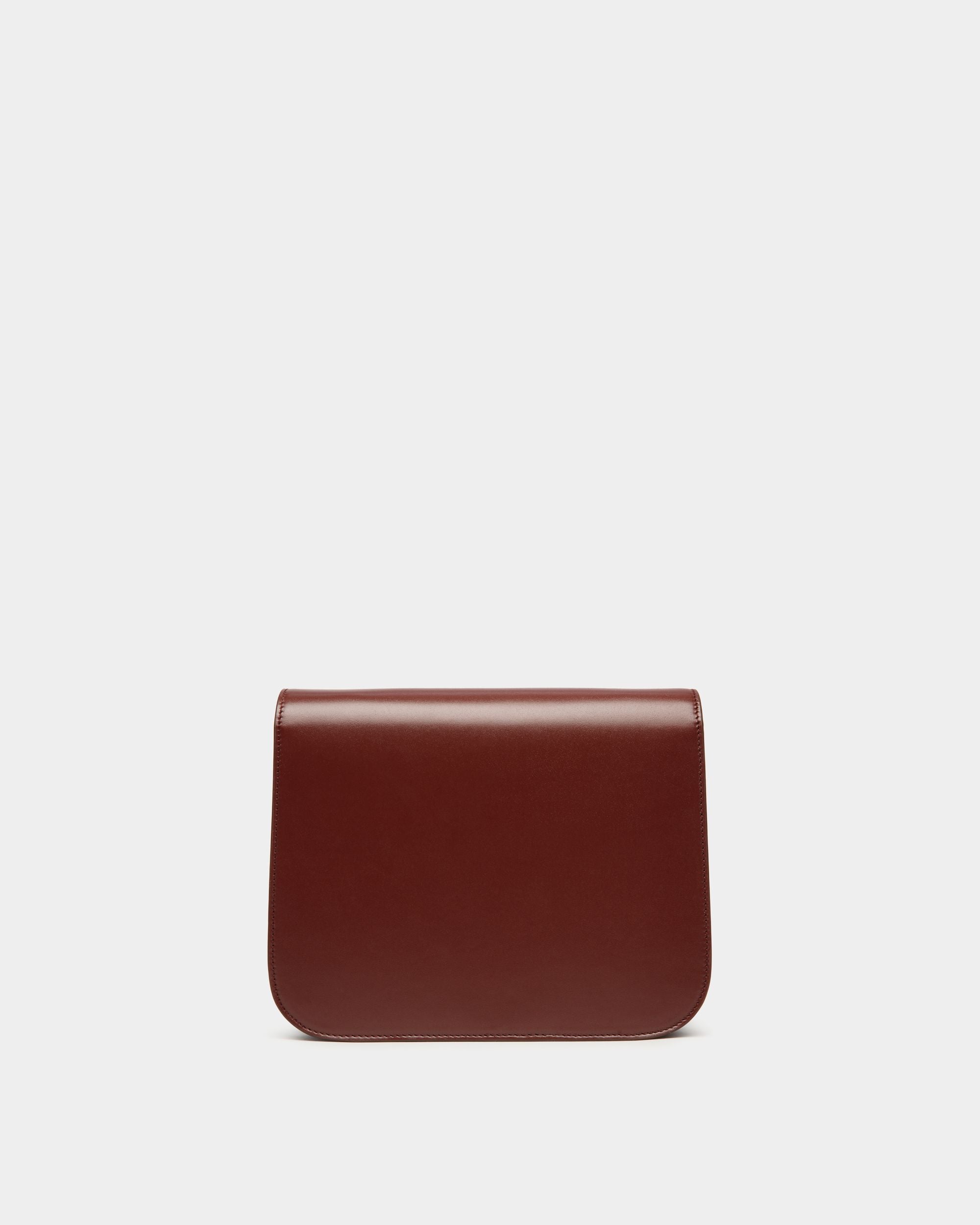 Sac À Bandoulière Ollam En Cuir Marron - Femme - Bally - 02
