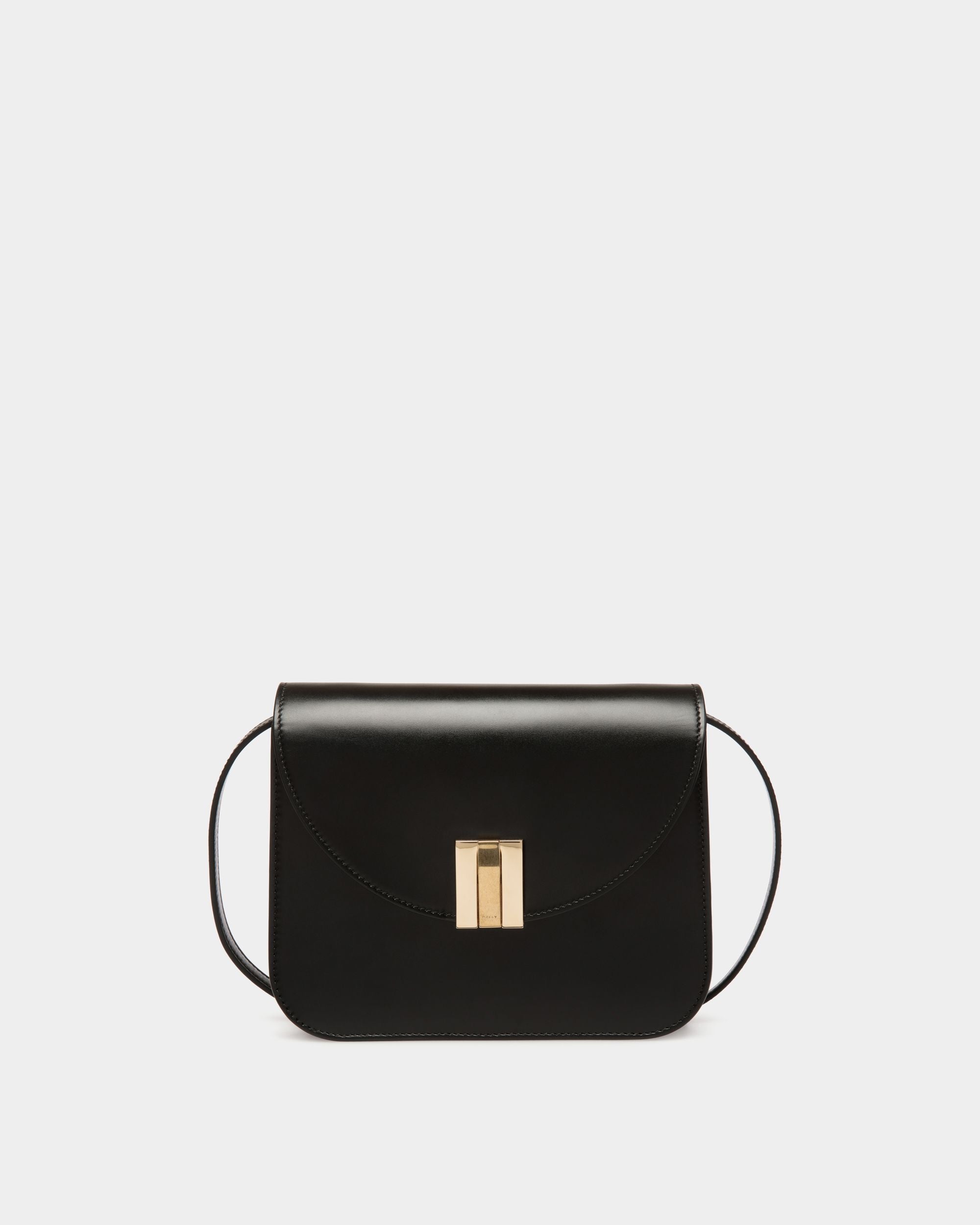 Ollam Crossbody Bag in Black Leather - Femme - Bally - 01