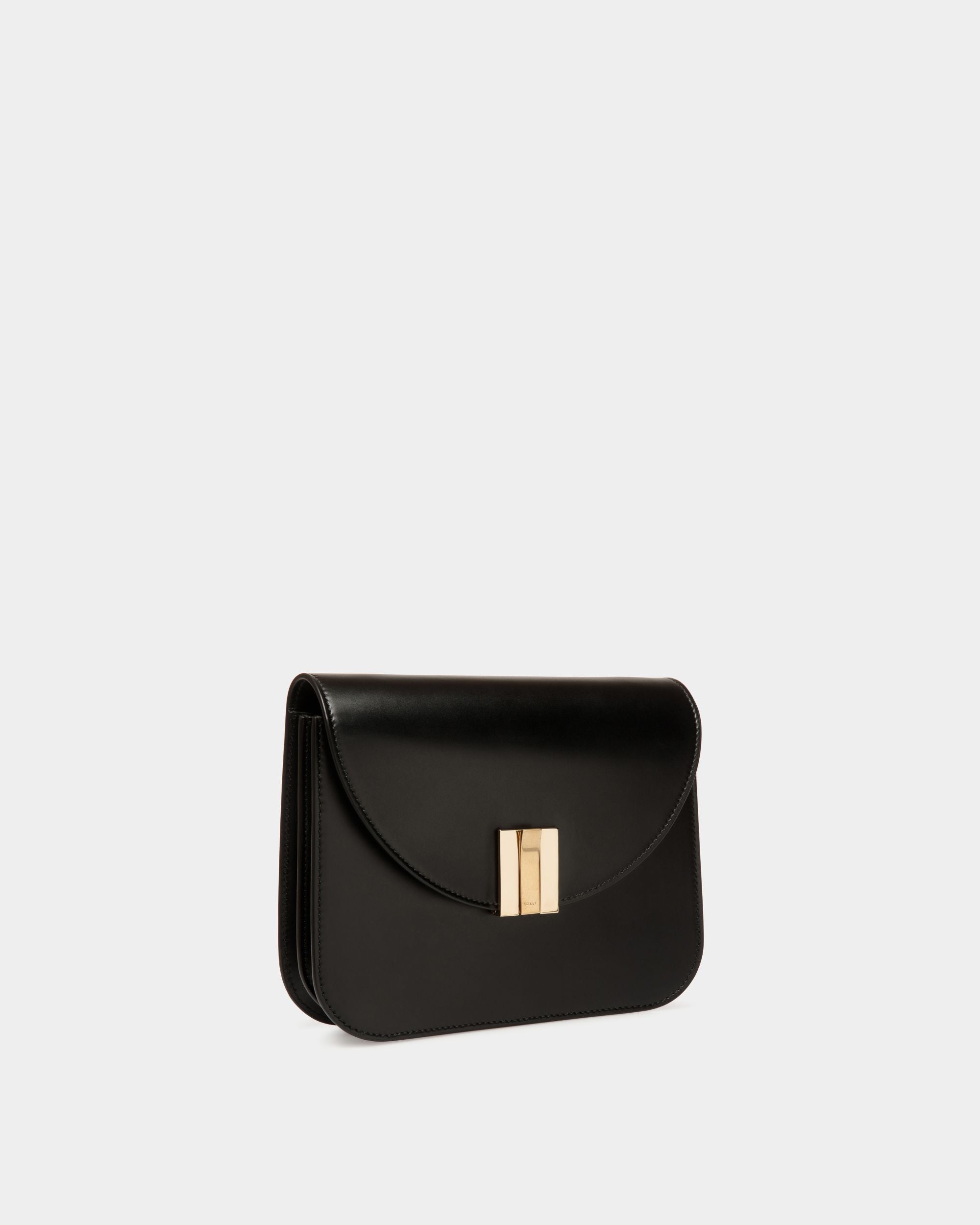 Ollam Crossbody Bag in Black Leather - Femme - Bally - 04