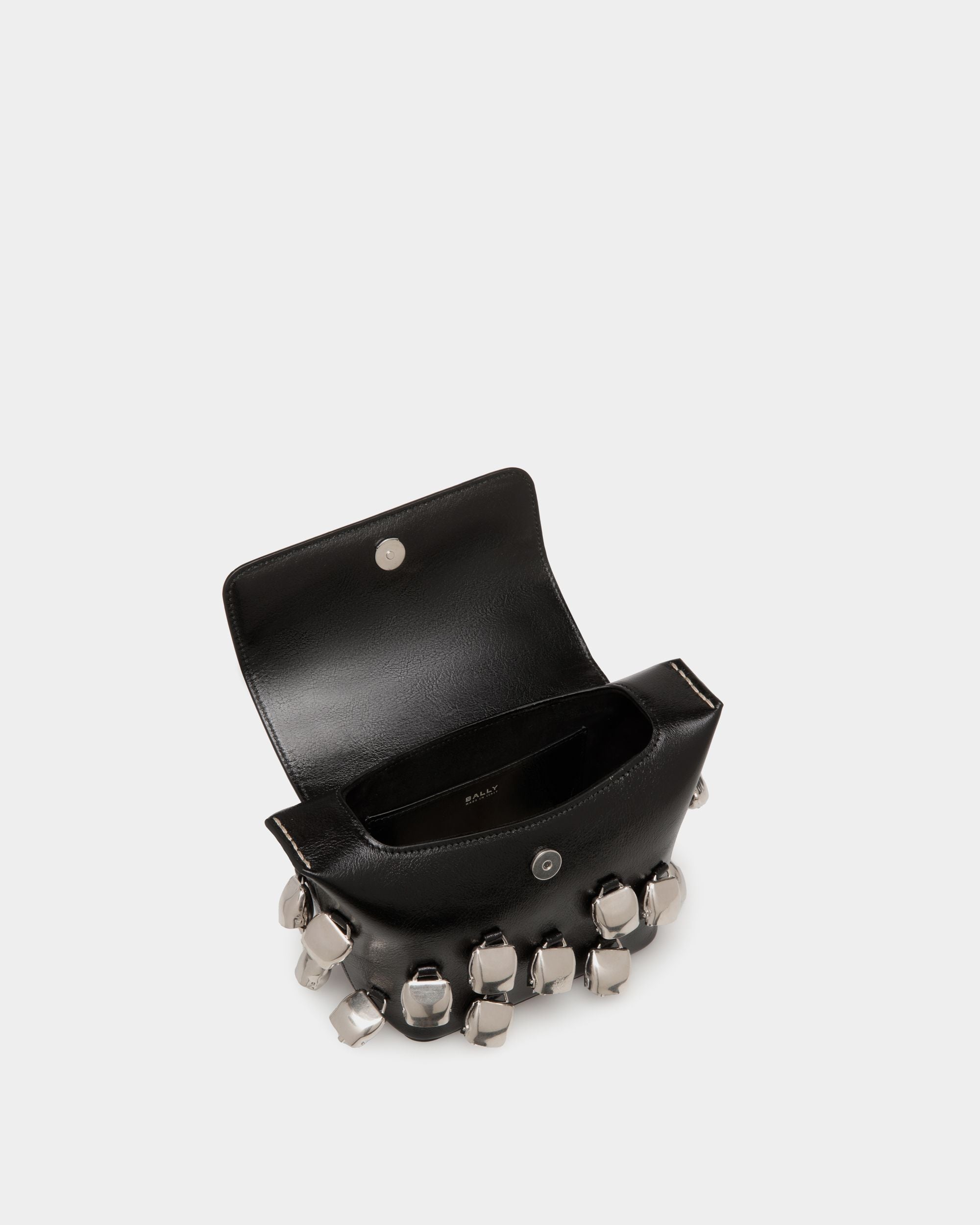 Belle Minibag In Black Leather with Bells - Damen - Bally - 05