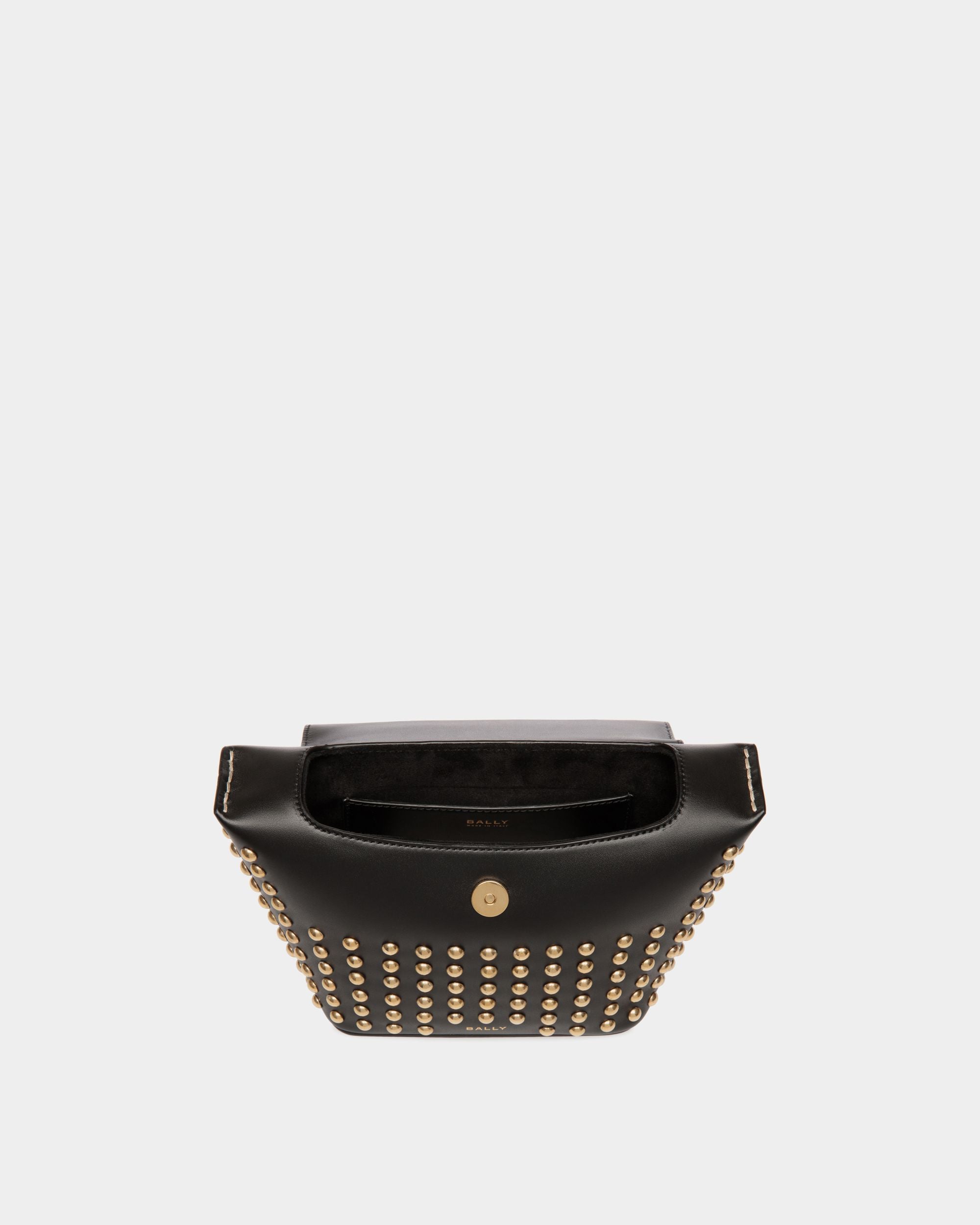 Minisac Belle En Cuir Noir Avec Clous - Femme - Bally - 05