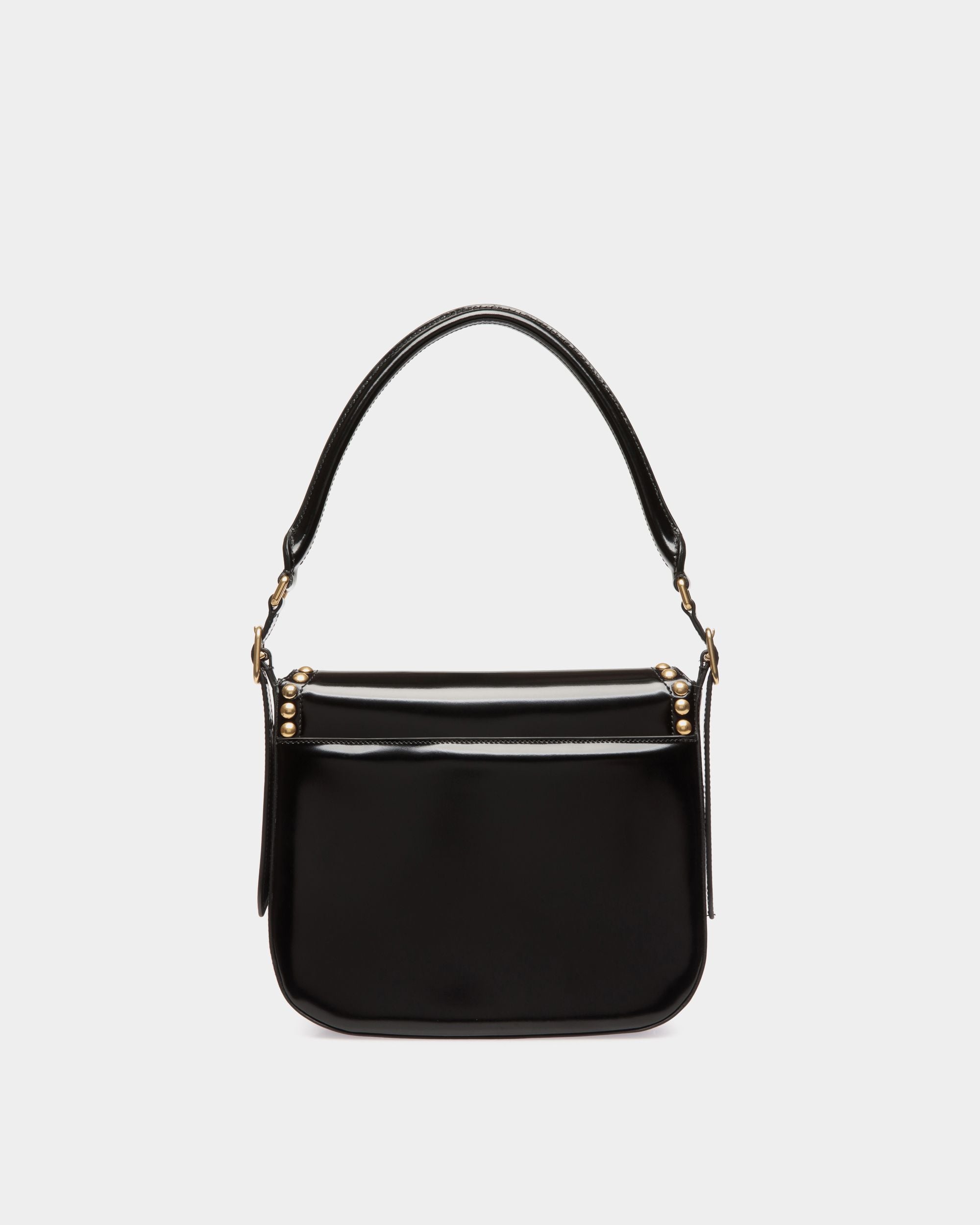 Bolso Bandolera Beckett De Piel Negra Con Tachuelas - Mujer - Bally - 03