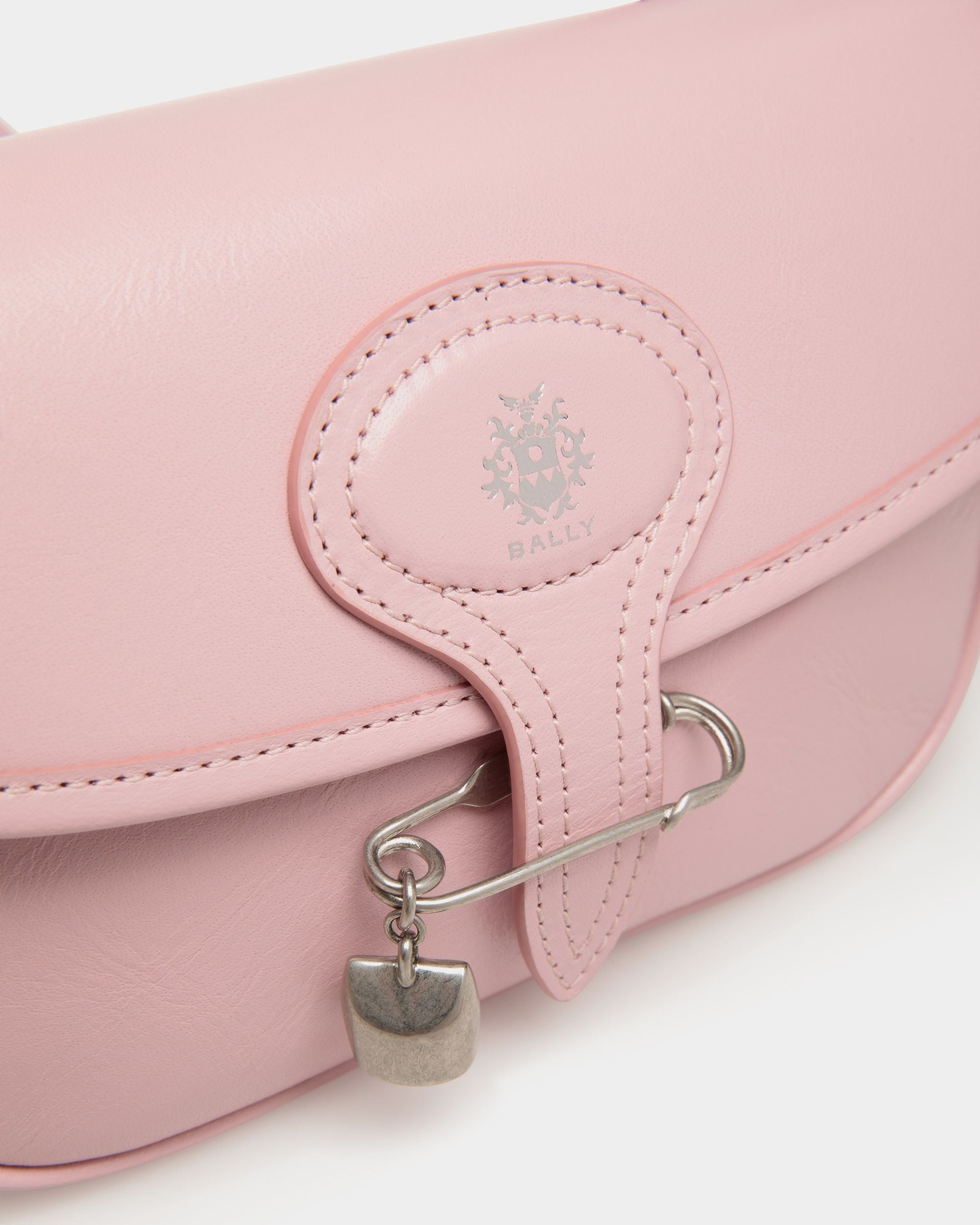 Minisac Beckett En Cuir Rose Avec Bally Pin - Femme - Bally - 06