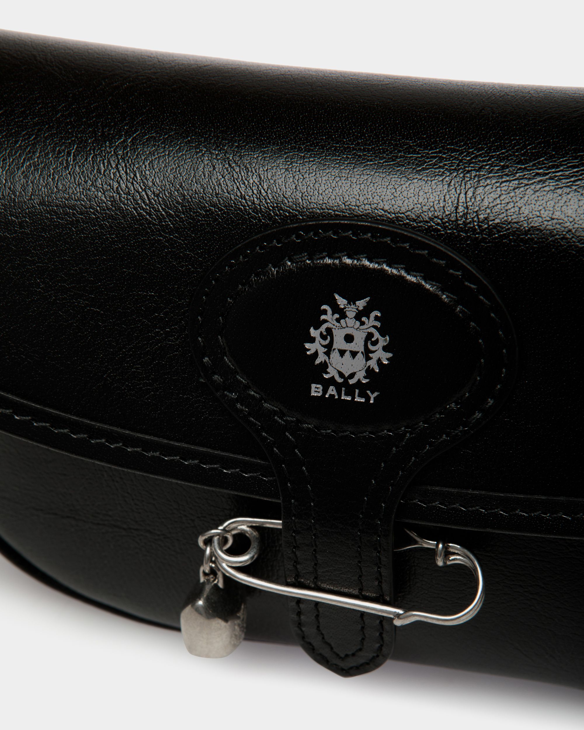 Minisac Beckett En Cuir Noir Avec Bally Pin - Femme - Bally - 06