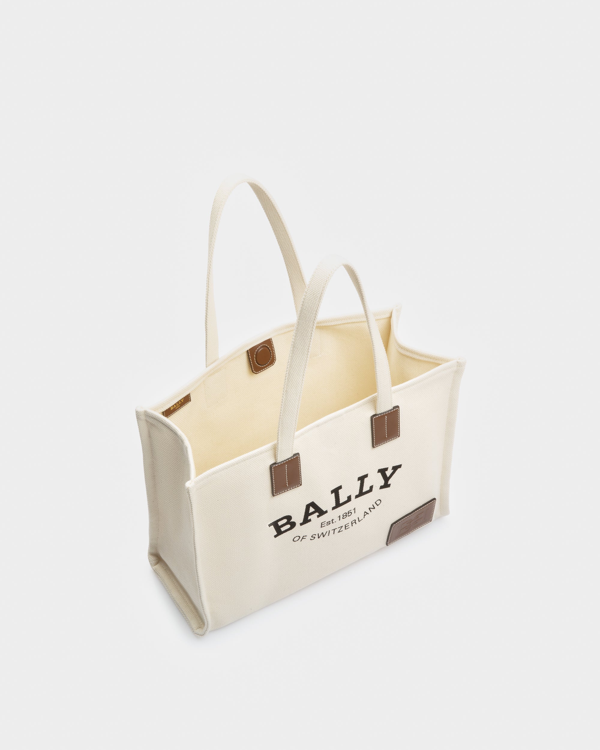 Crystalia Fourre-tout En Tissu Couleur Naturelle - Femme - Bally - 04
