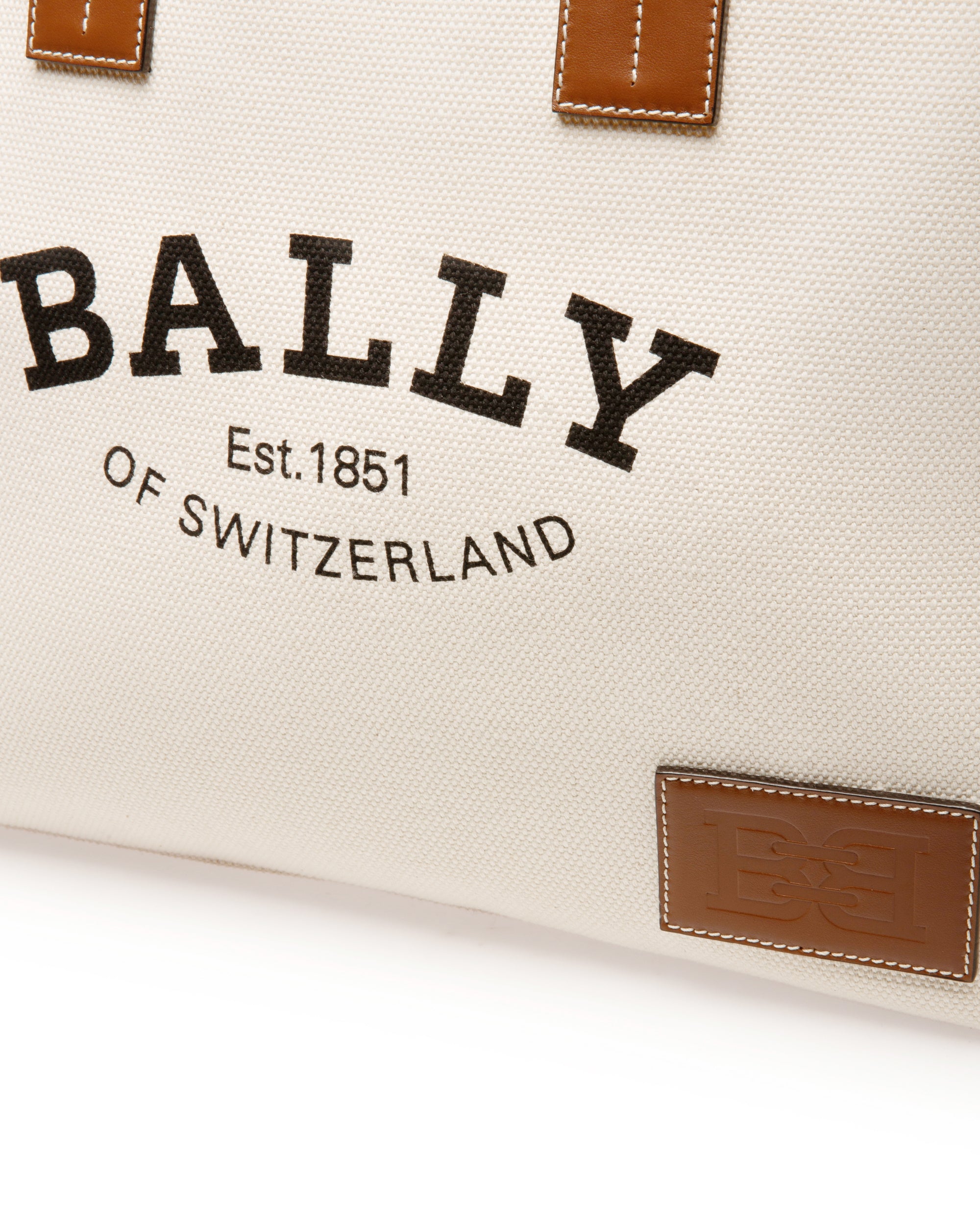 Crystalia Fourre-tout En Tissu Couleur Naturelle - Femme - Bally - 05