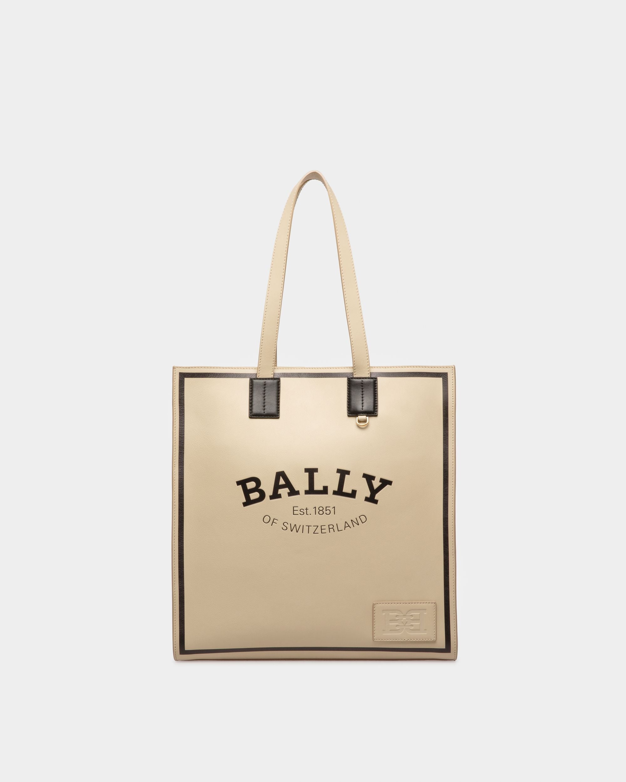 Crystalia Cabas En Cuir Beige Clair - Femme - Bally - 01