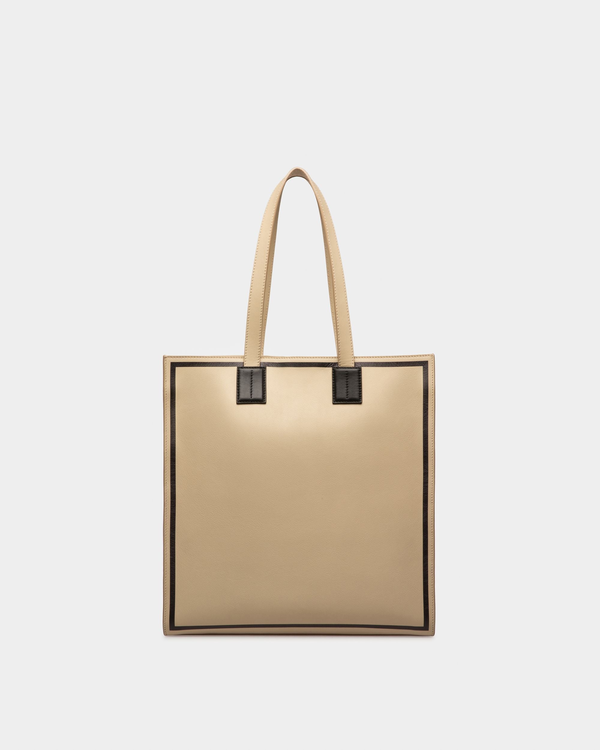 Crystalia Cabas En Cuir Beige Clair - Femme - Bally - 03