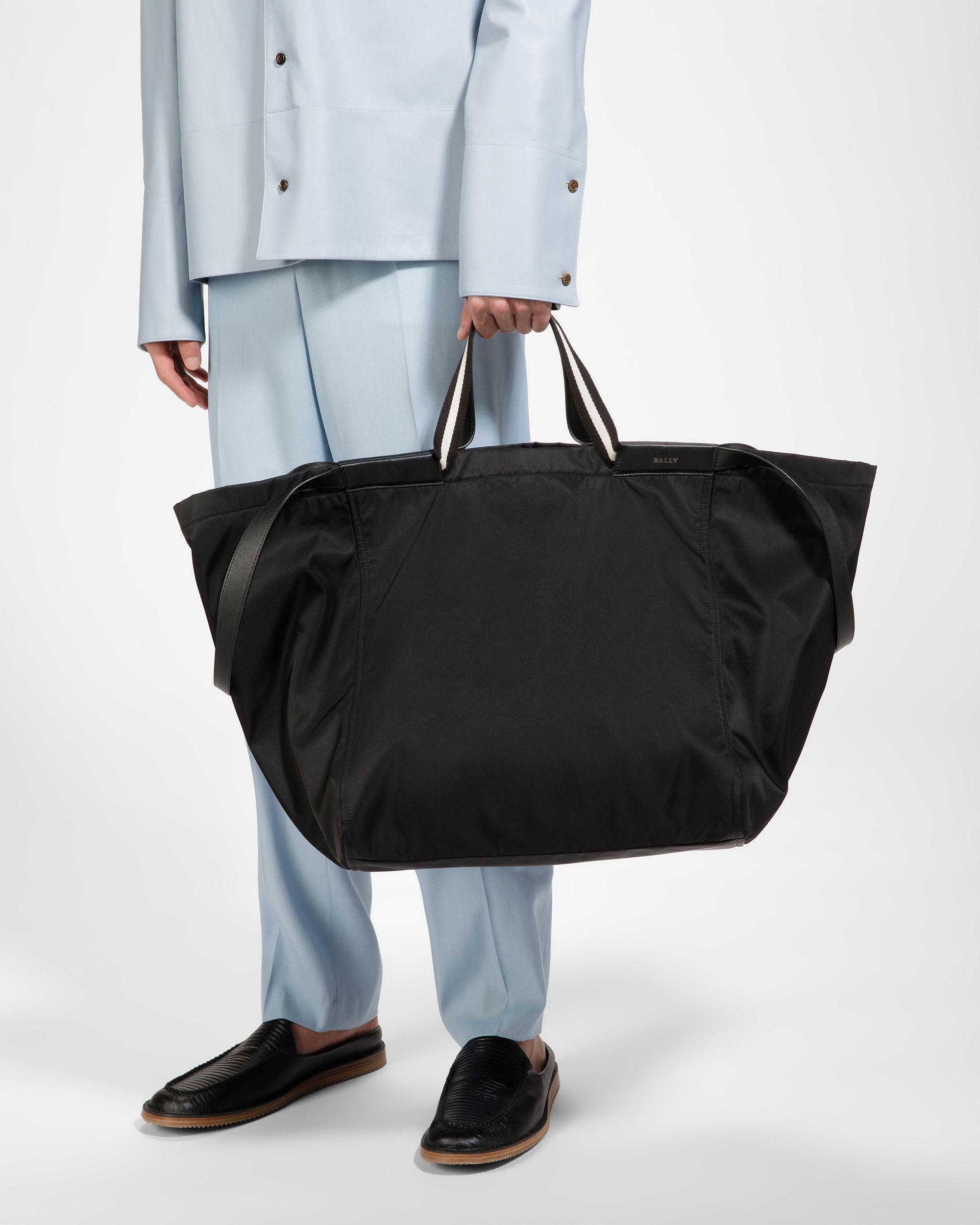 Billboard Tragetasche Aus Leder In Schwarz - Damen - Bally - 07