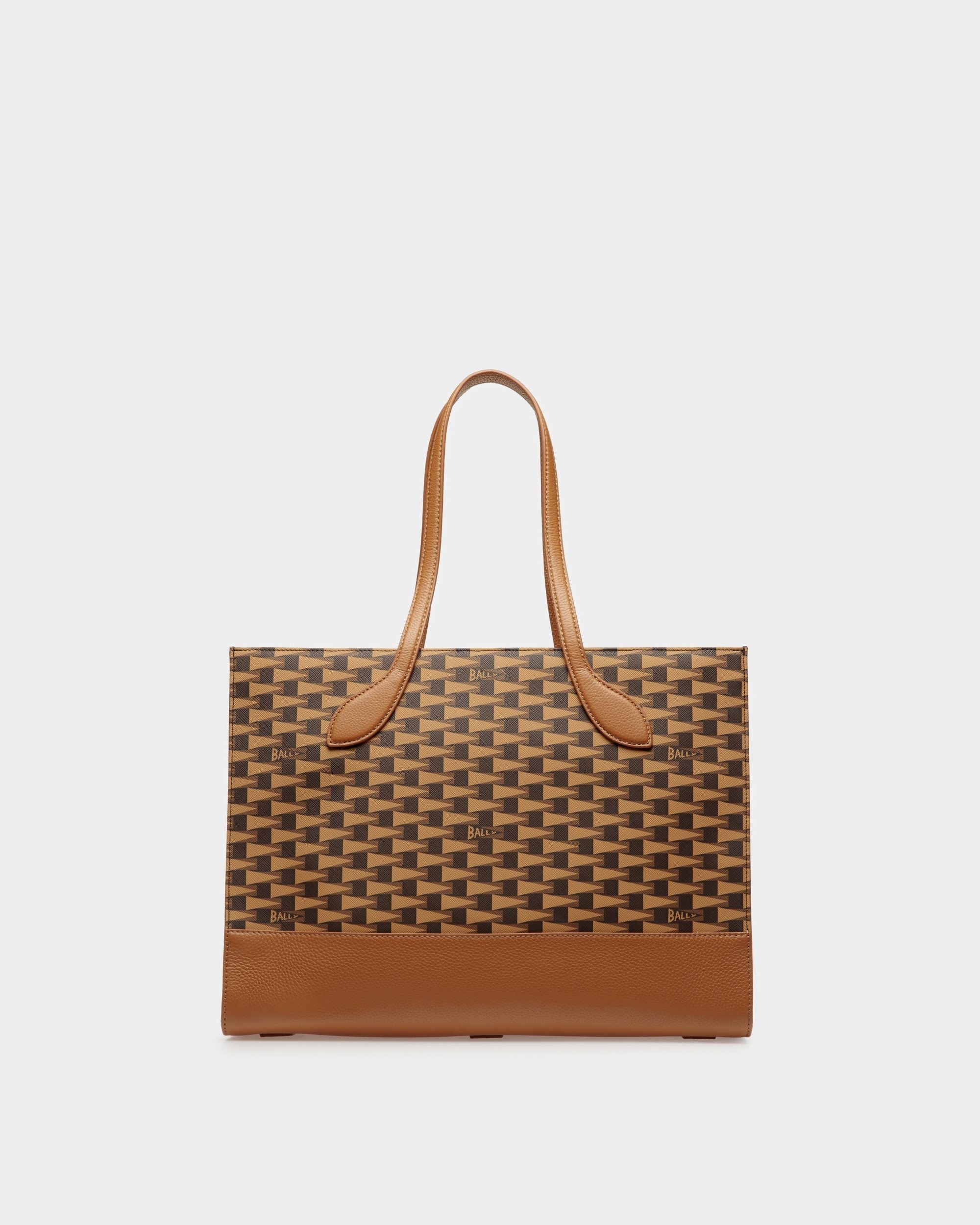 Pennant Tote Bag In Desert TPU - Women's - Bally - 03
