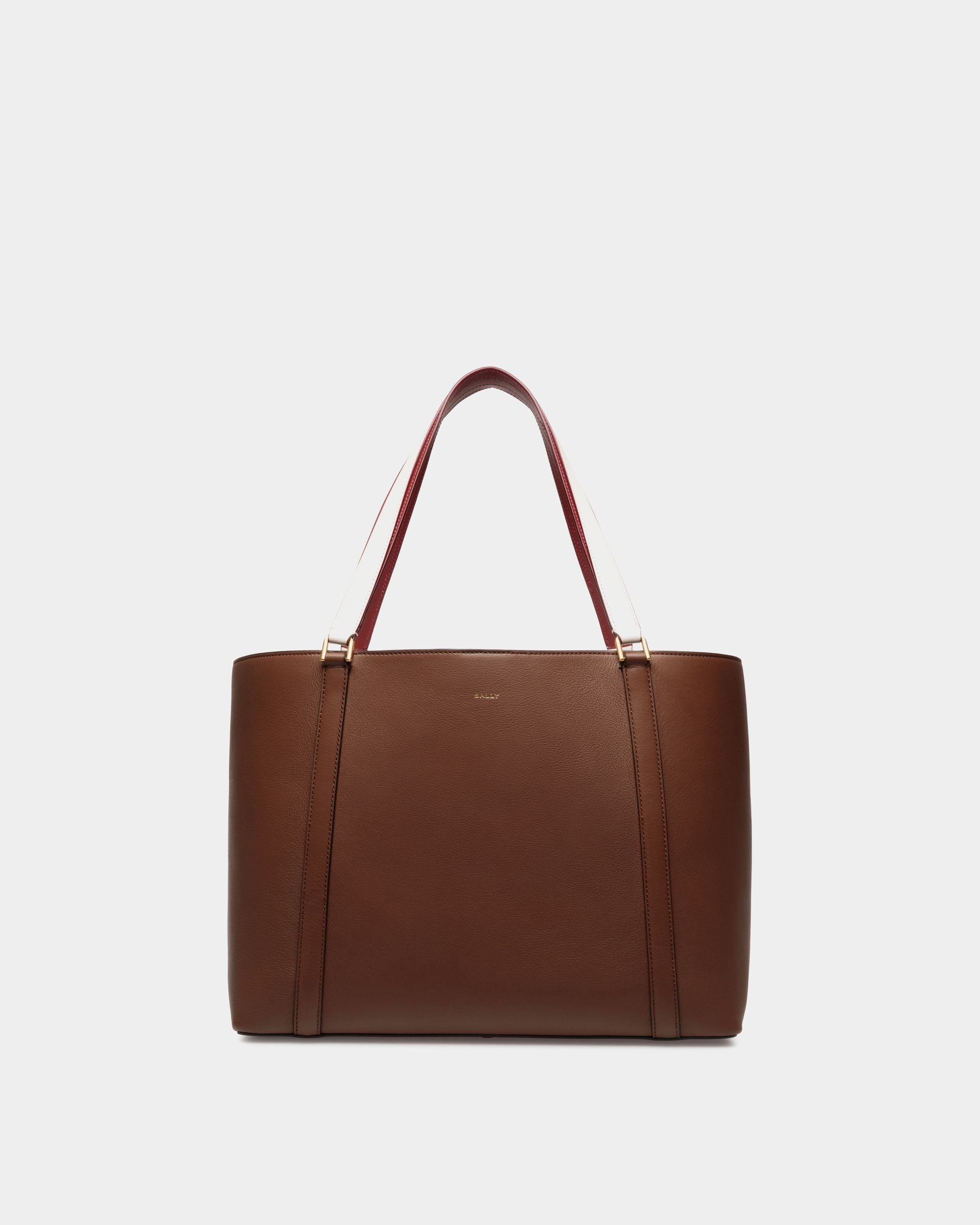 Code Tragetasche Aus Leder In Braun - Damen - Bally - 01