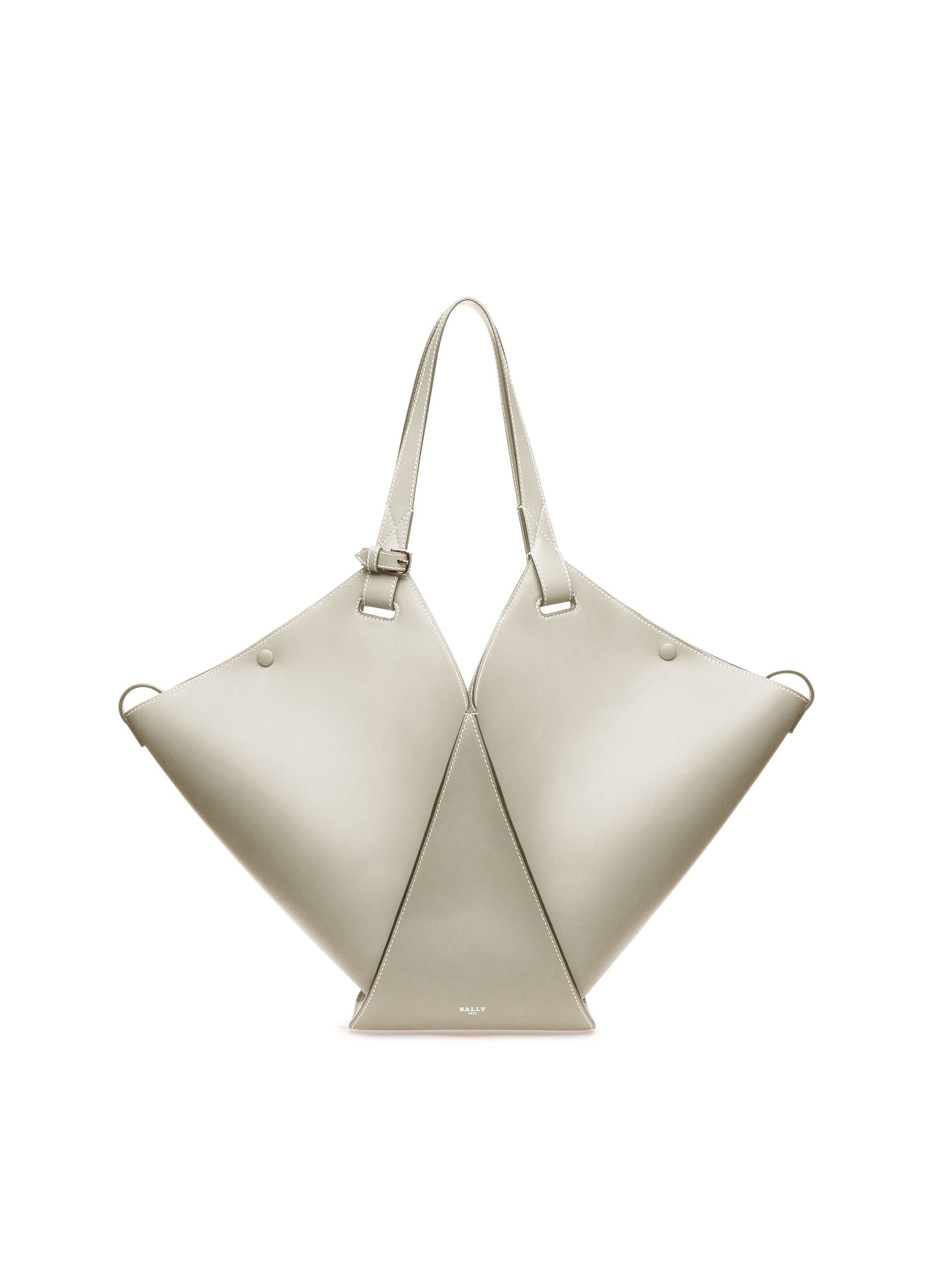 Ahria Cabas En Cuir Bleu Clair - Femme - Bally - 01