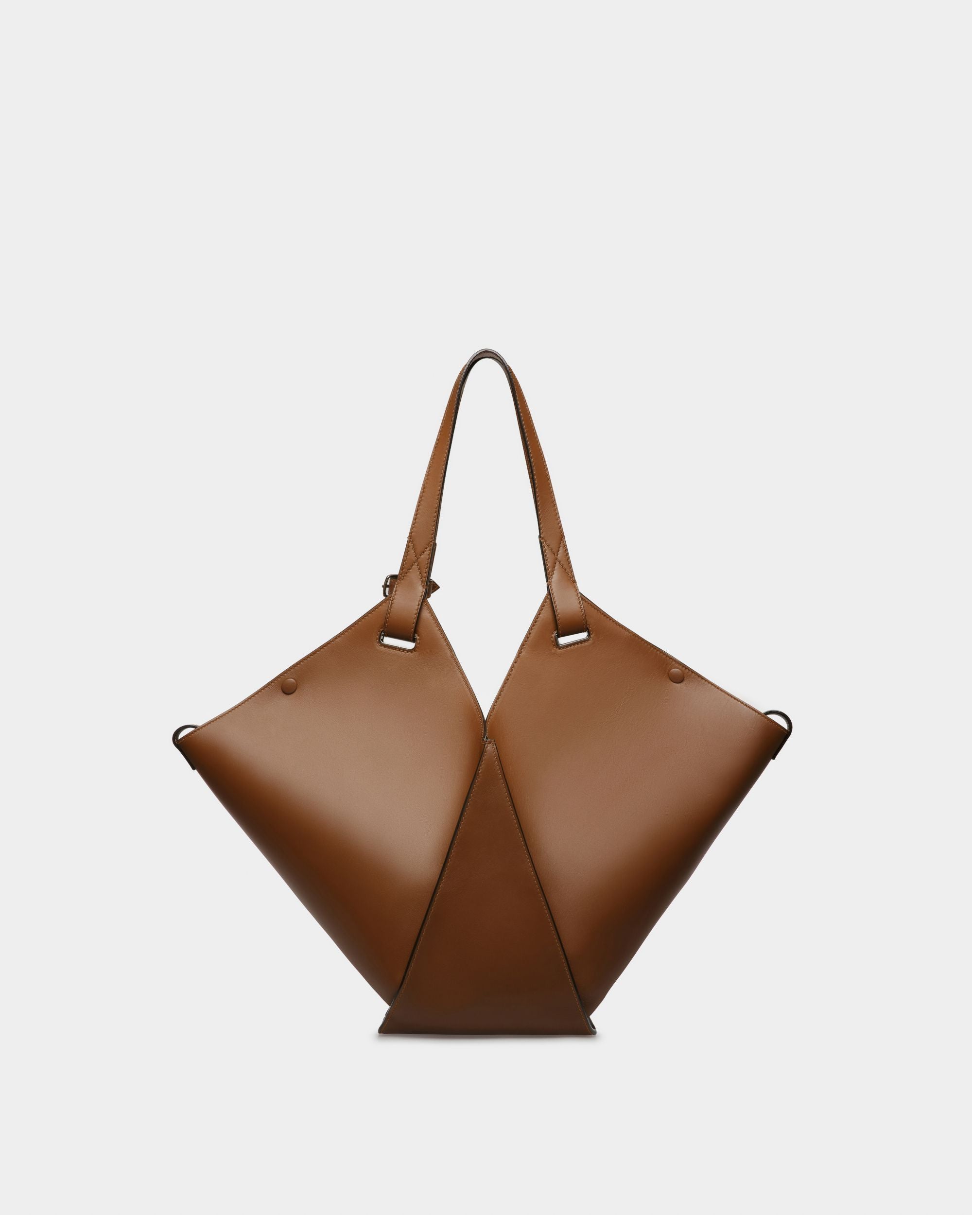 Ahria Cabas En Cuir Marron - Femme - Bally - 03