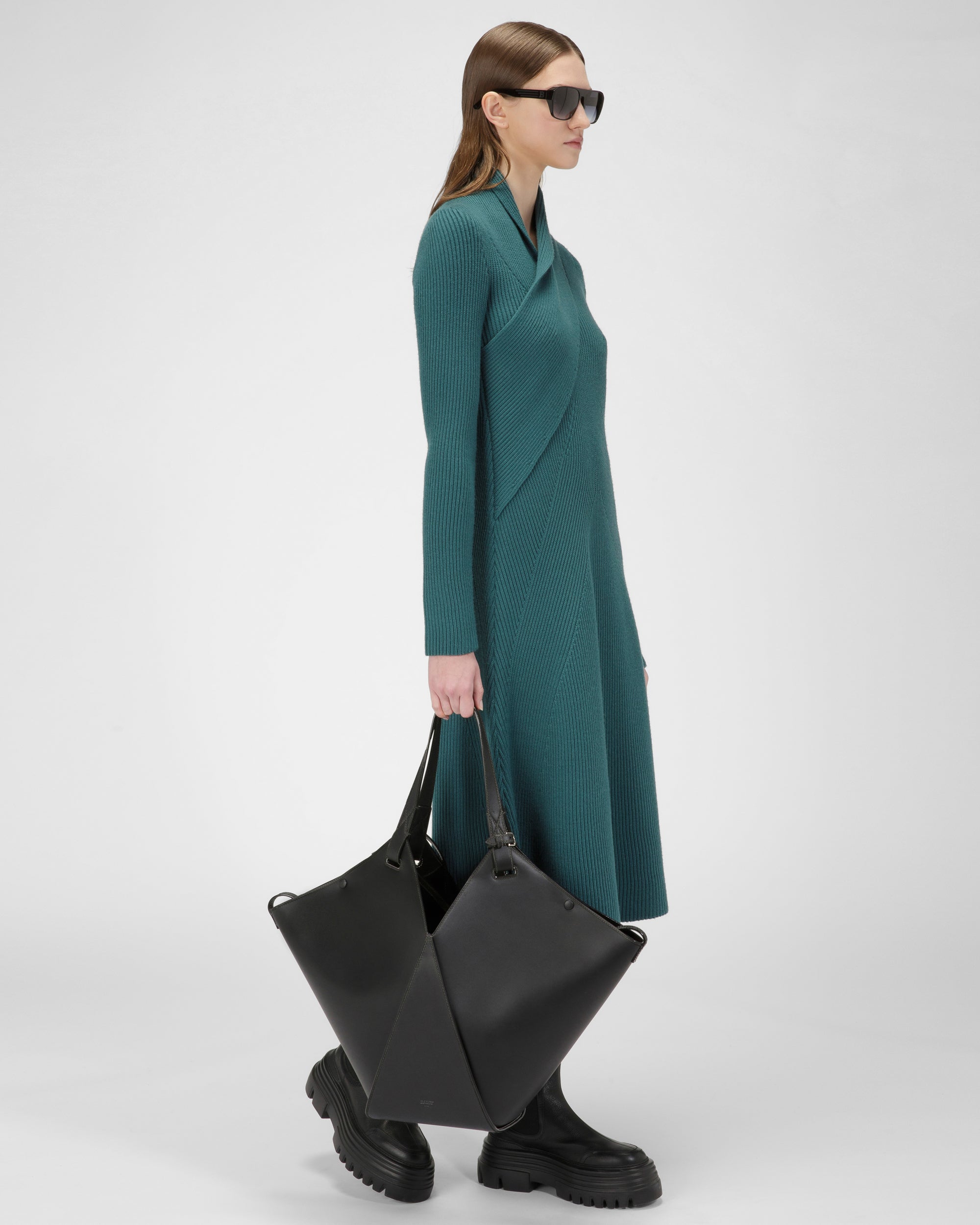 Ahria Cabas En Cuir Noir - Femme - Bally - 09