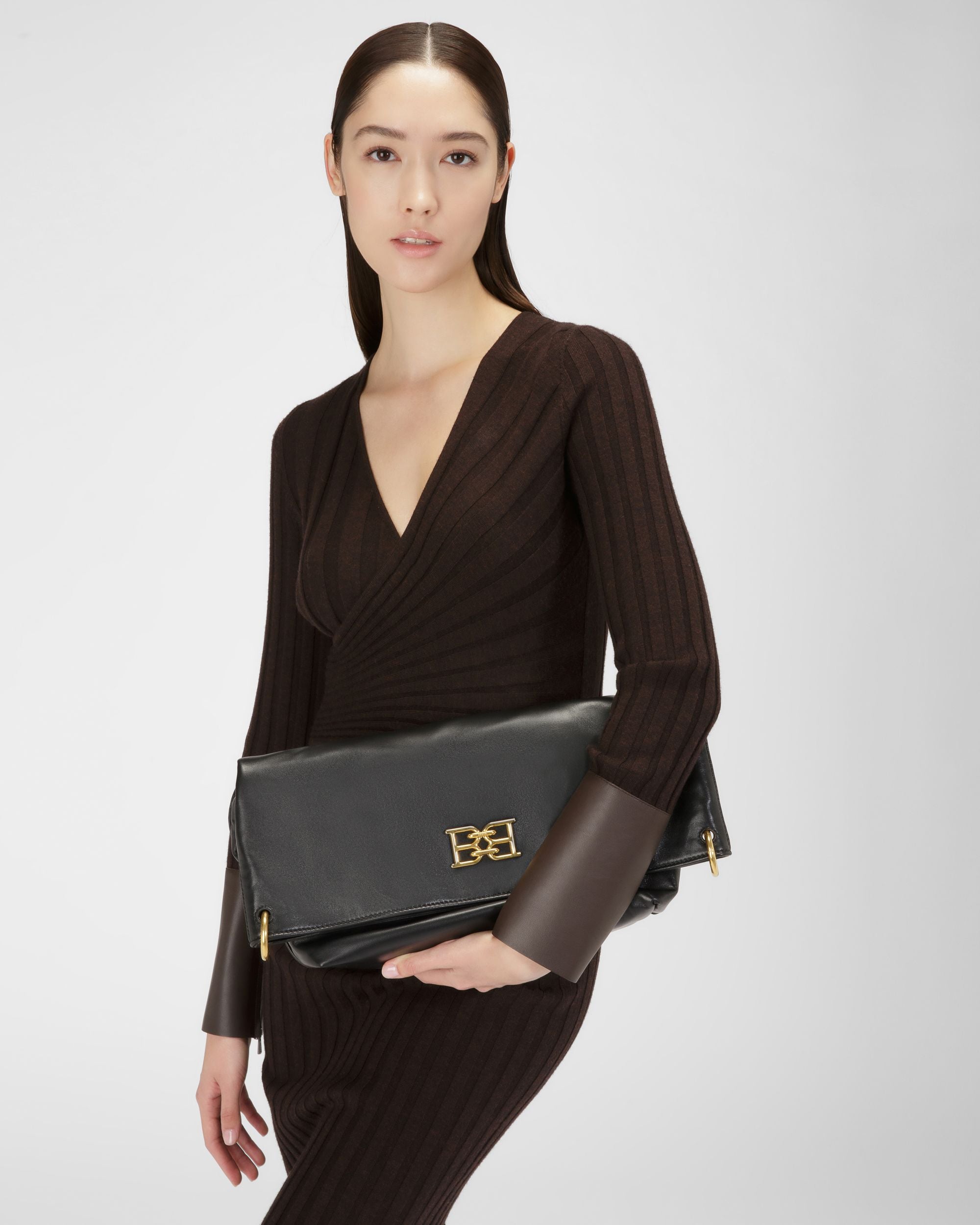 Breesy Sac Fourre-Tout En Cuir Noir - Femme - Bally - 02