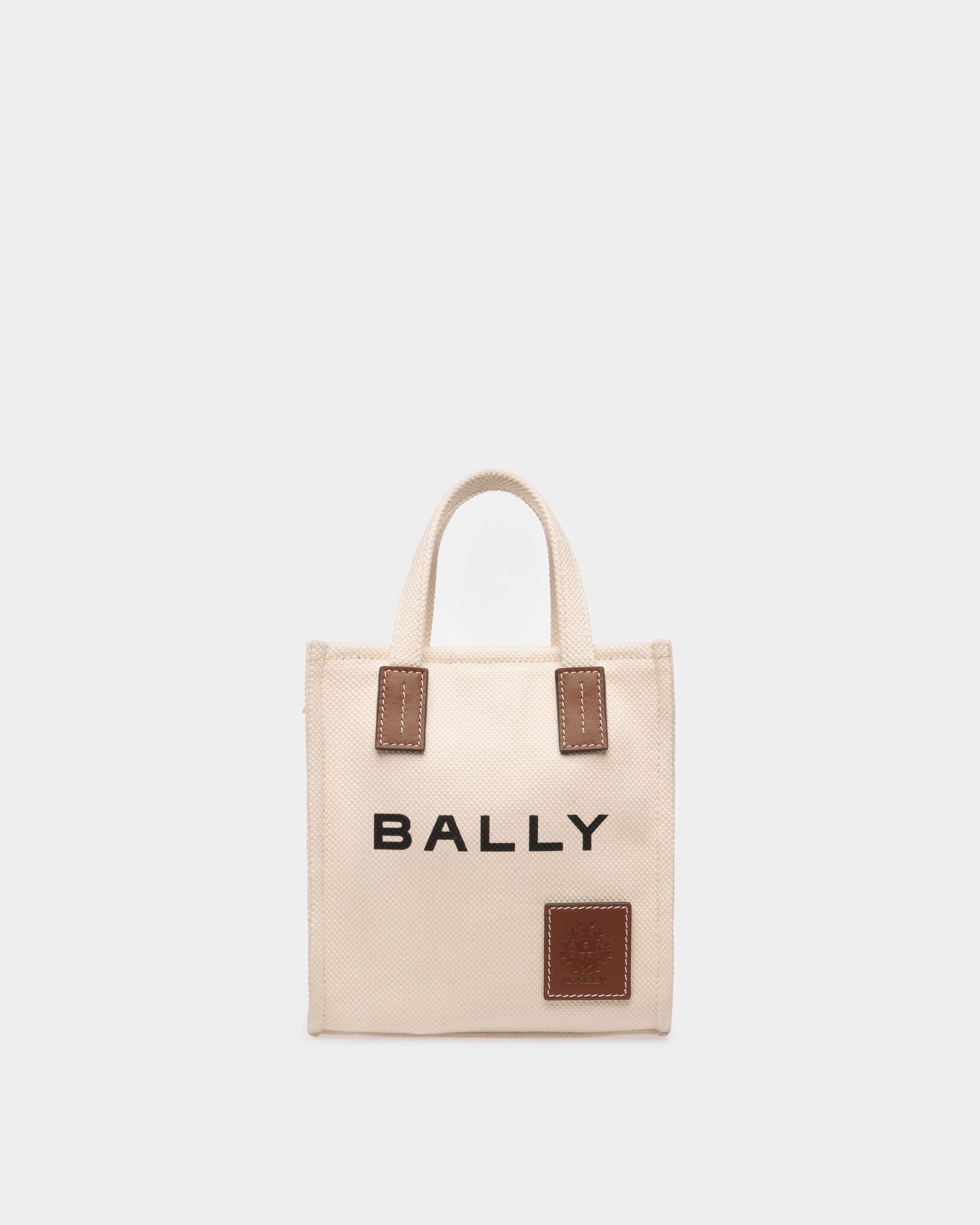 Akelei Mini Tote Bag in Canvas - Women's - Bally - 01
