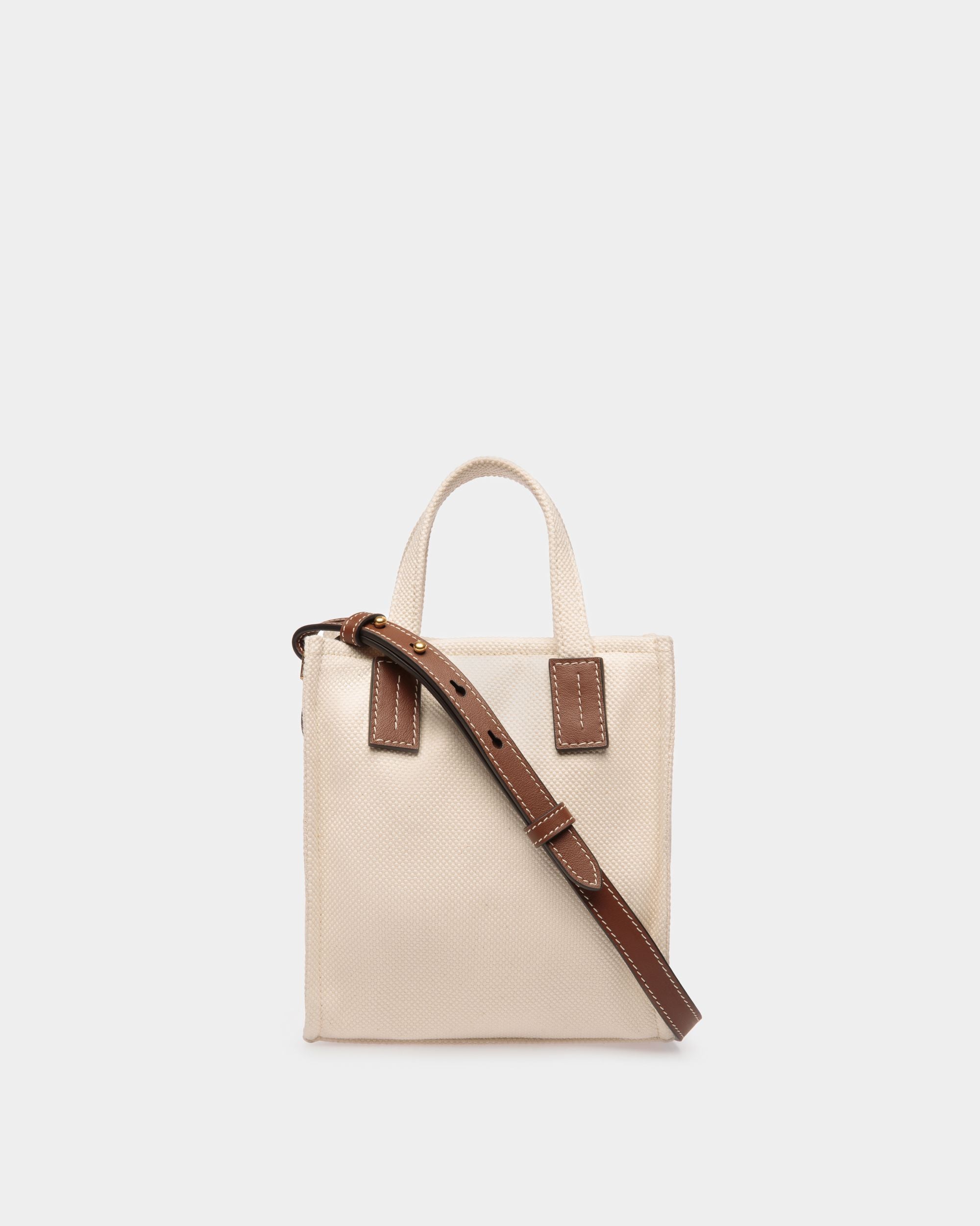 Akelei Mini Tote Bag in Canvas - Women's - Bally - 02