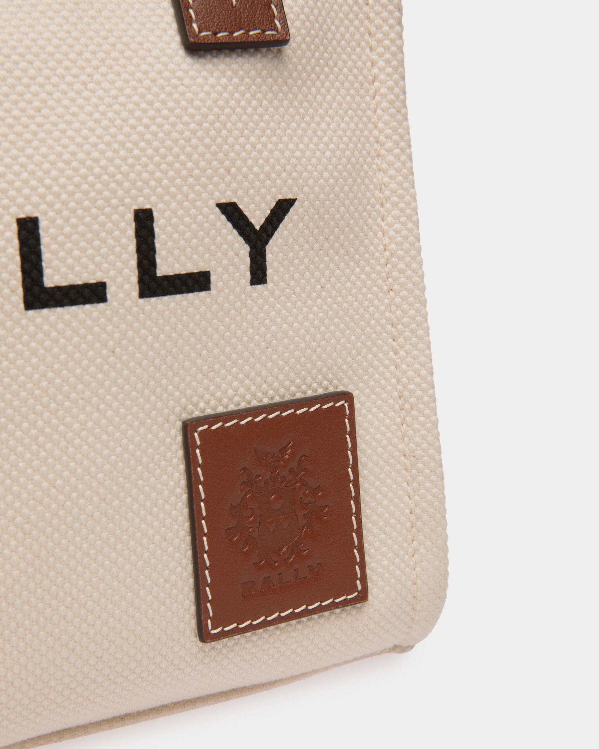 Akelei Mini Tote Bag in Canvas - Women's - Bally - 04