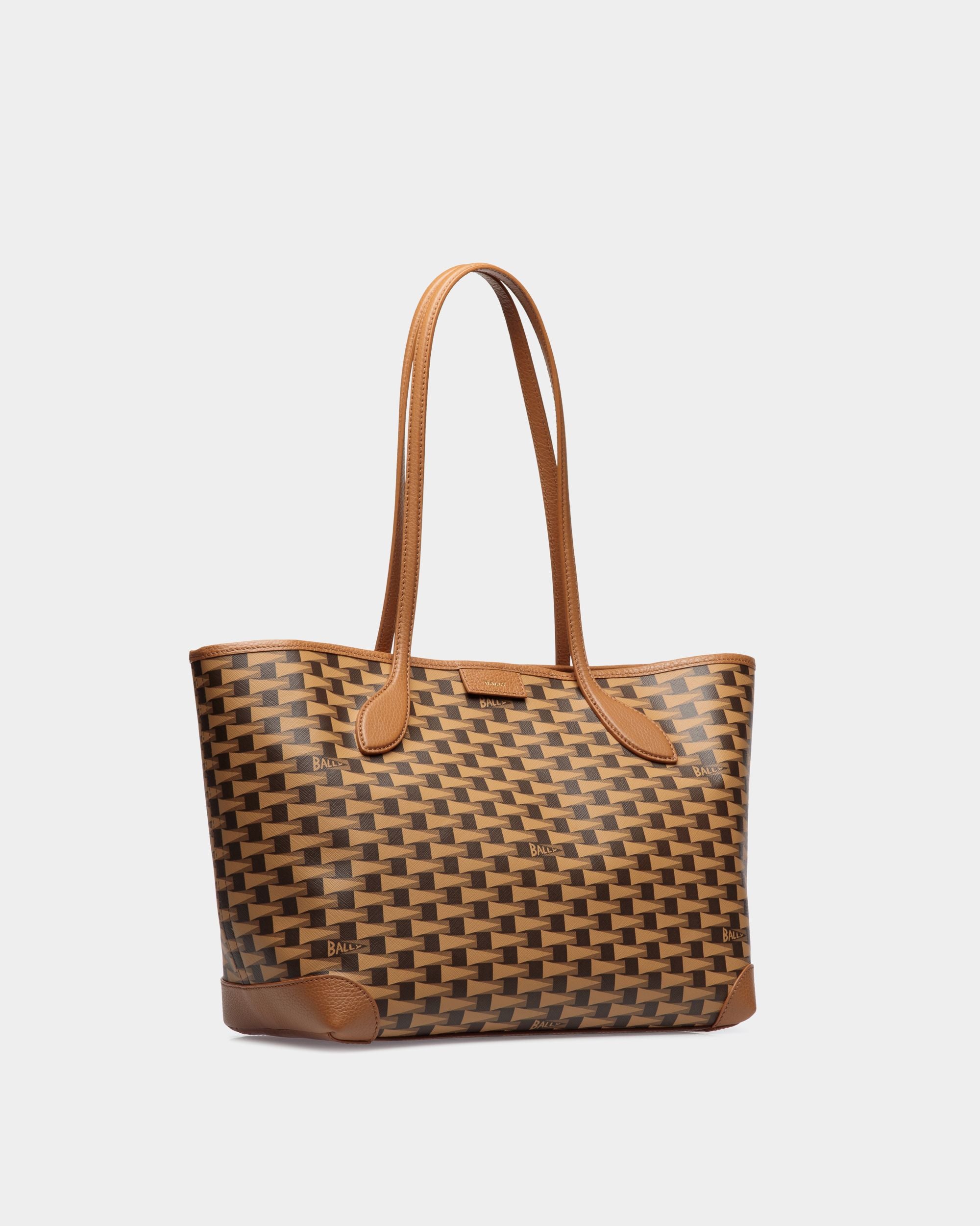 Pennant Tragetasche In Braun Mit Pennant-Motiv - Damen - Bally - 04