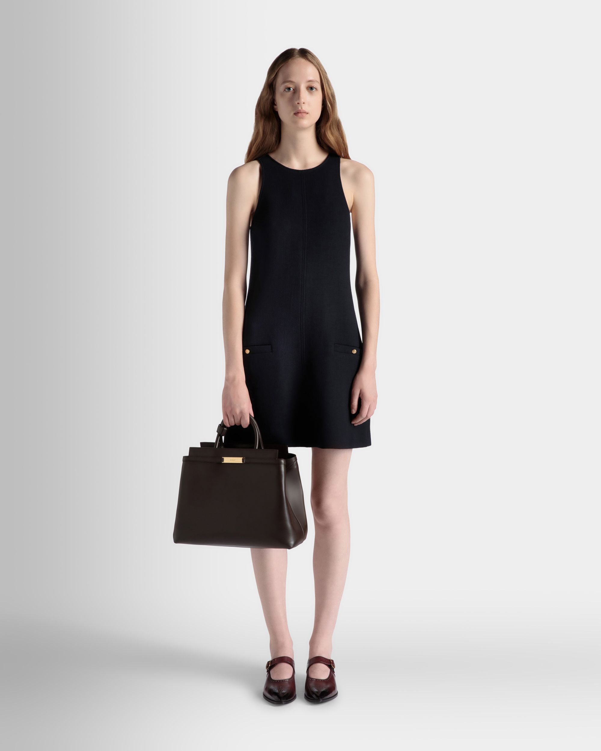 Bolso Tote Deco De Piel Ébano - Mujer - Bally - 02