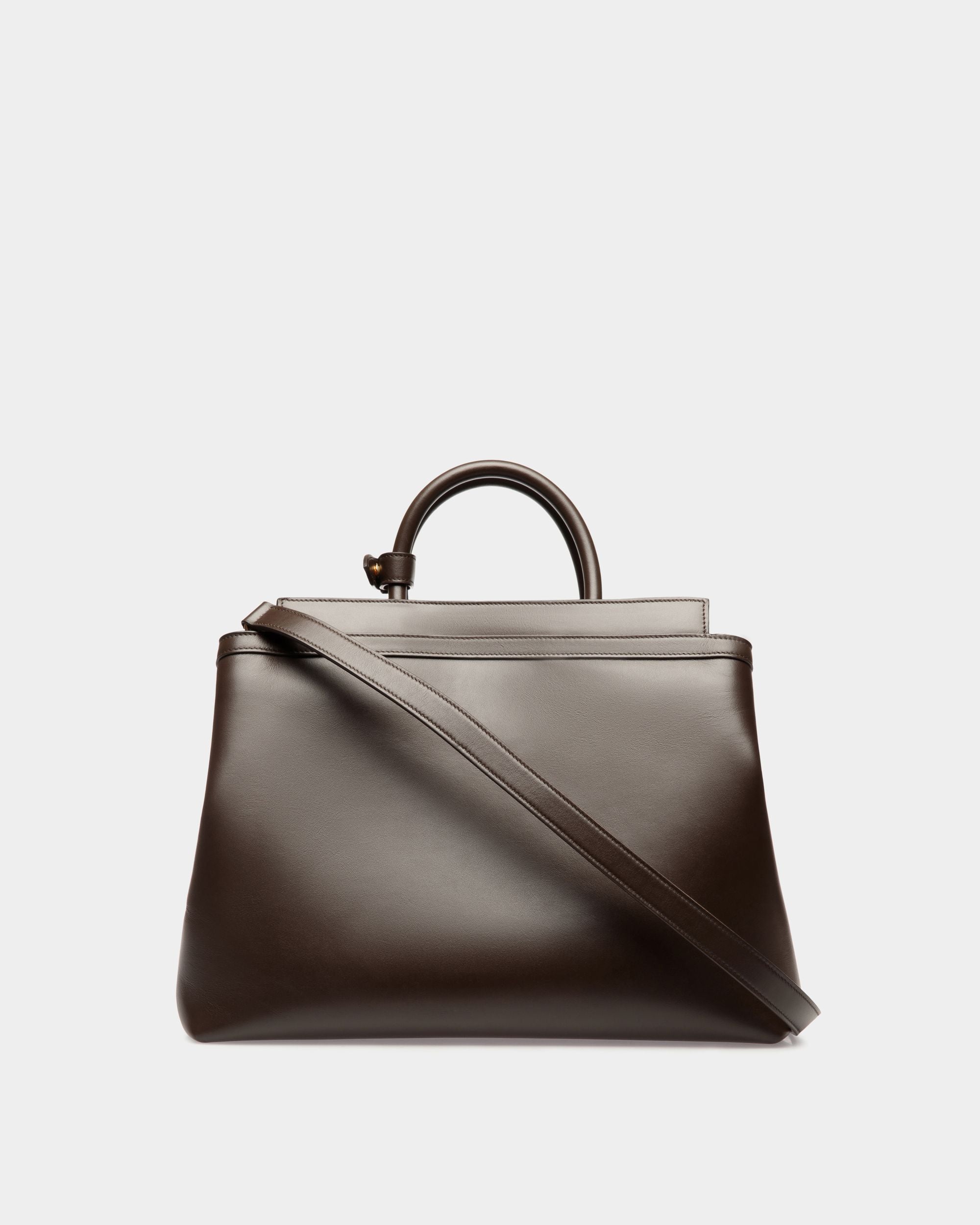 Bolso Tote Deco De Piel Ébano - Mujer - Bally - 03