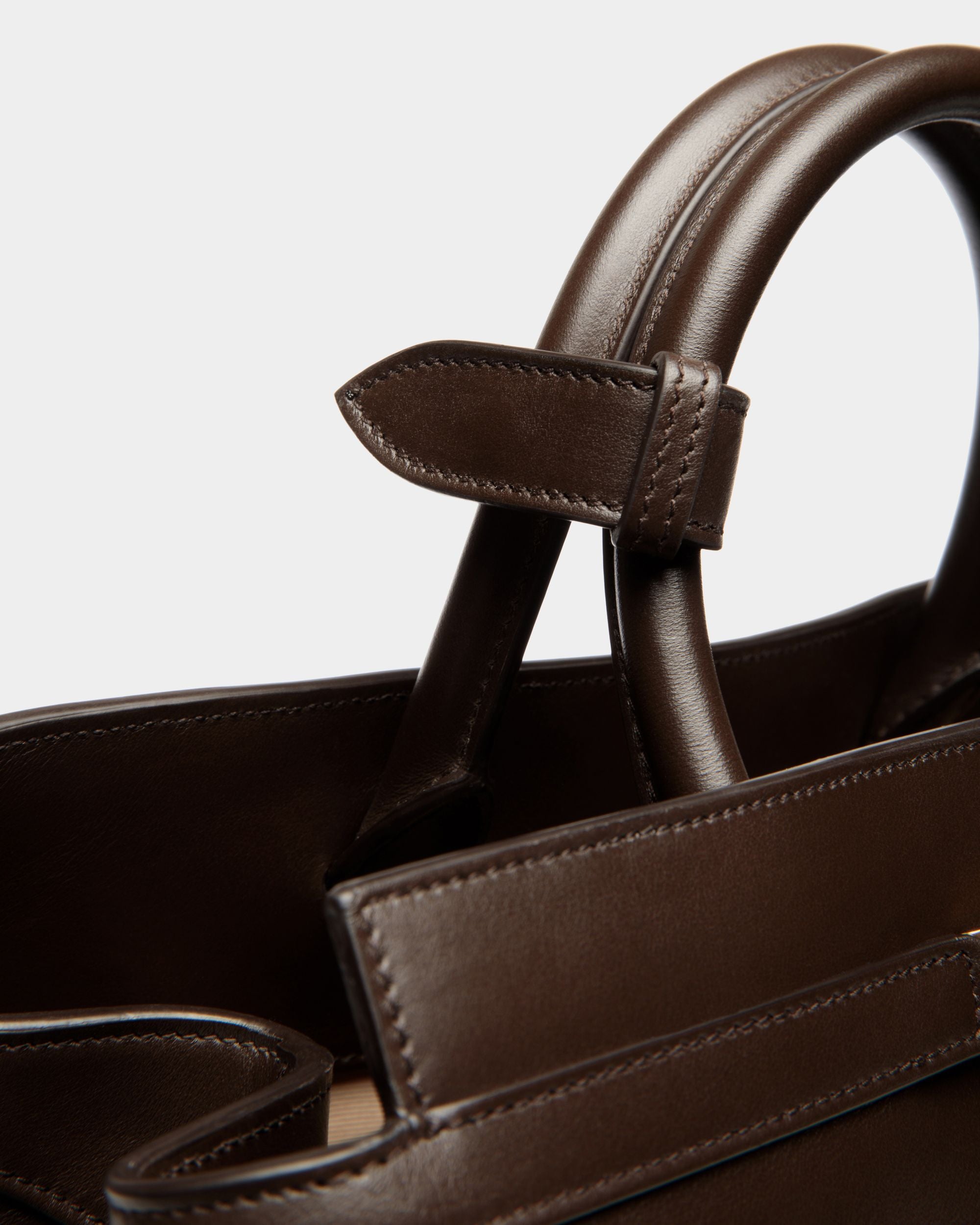 Bolso Tote Deco De Piel Ébano - Mujer - Bally - 06