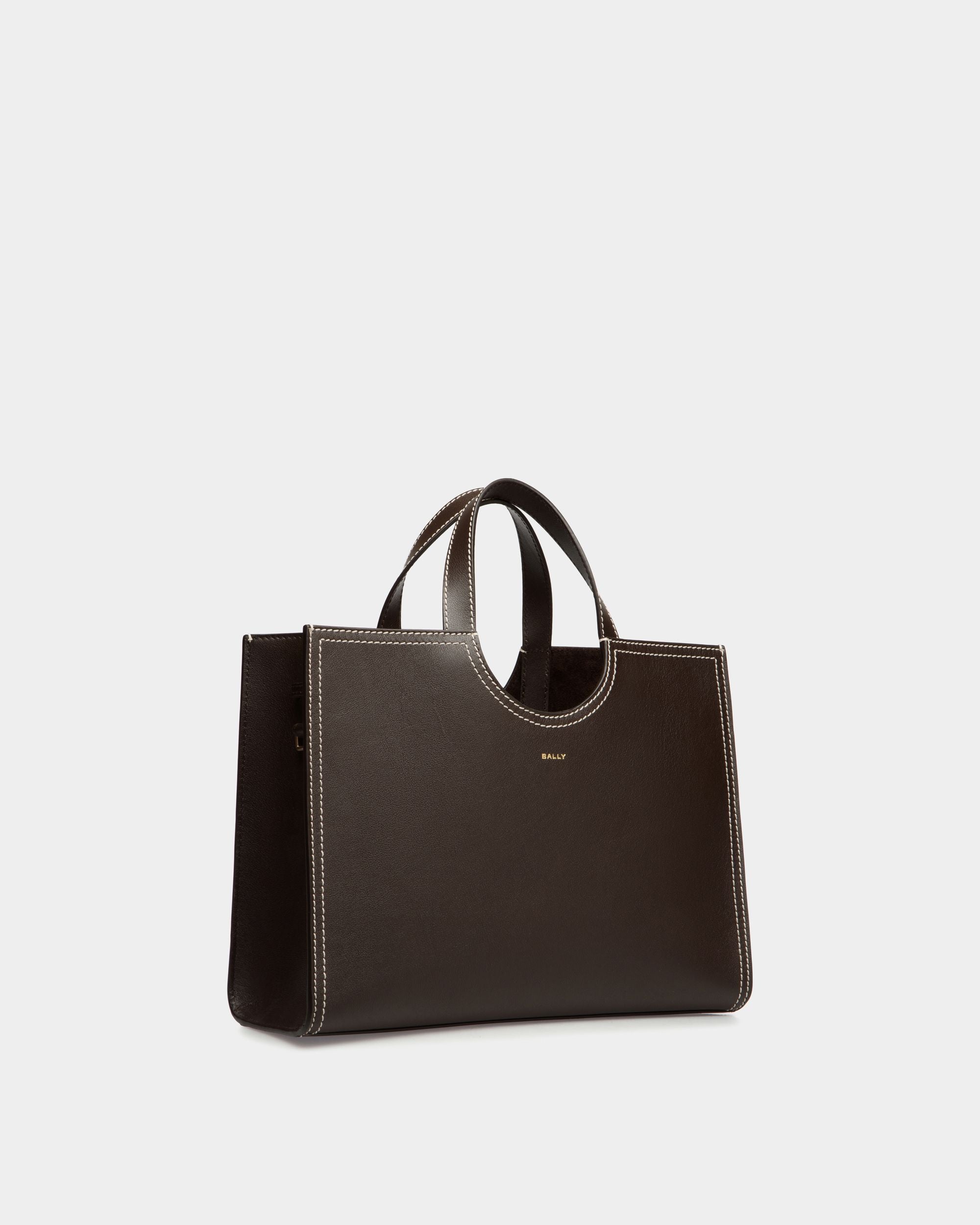 Sac Cabas Easy Bally En Cuir Ebano - Femme - Bally - 04