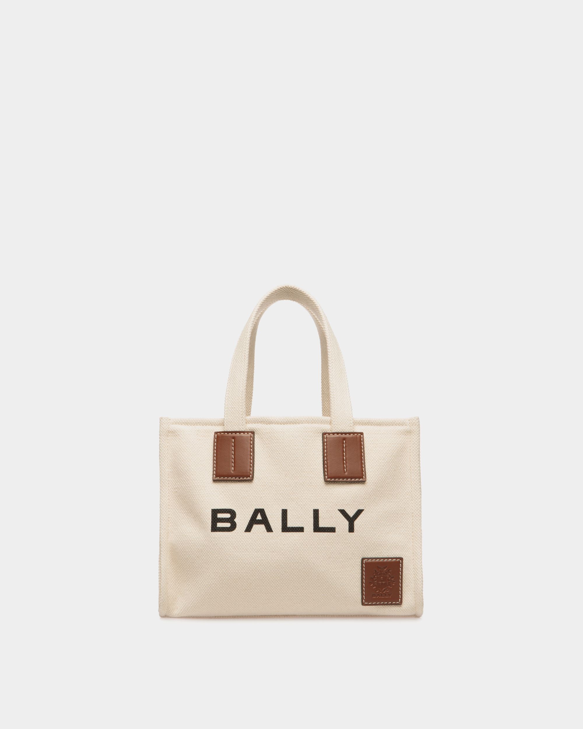 Akelei Tote Bag in Natural Canvas - Femme - Bally - 01