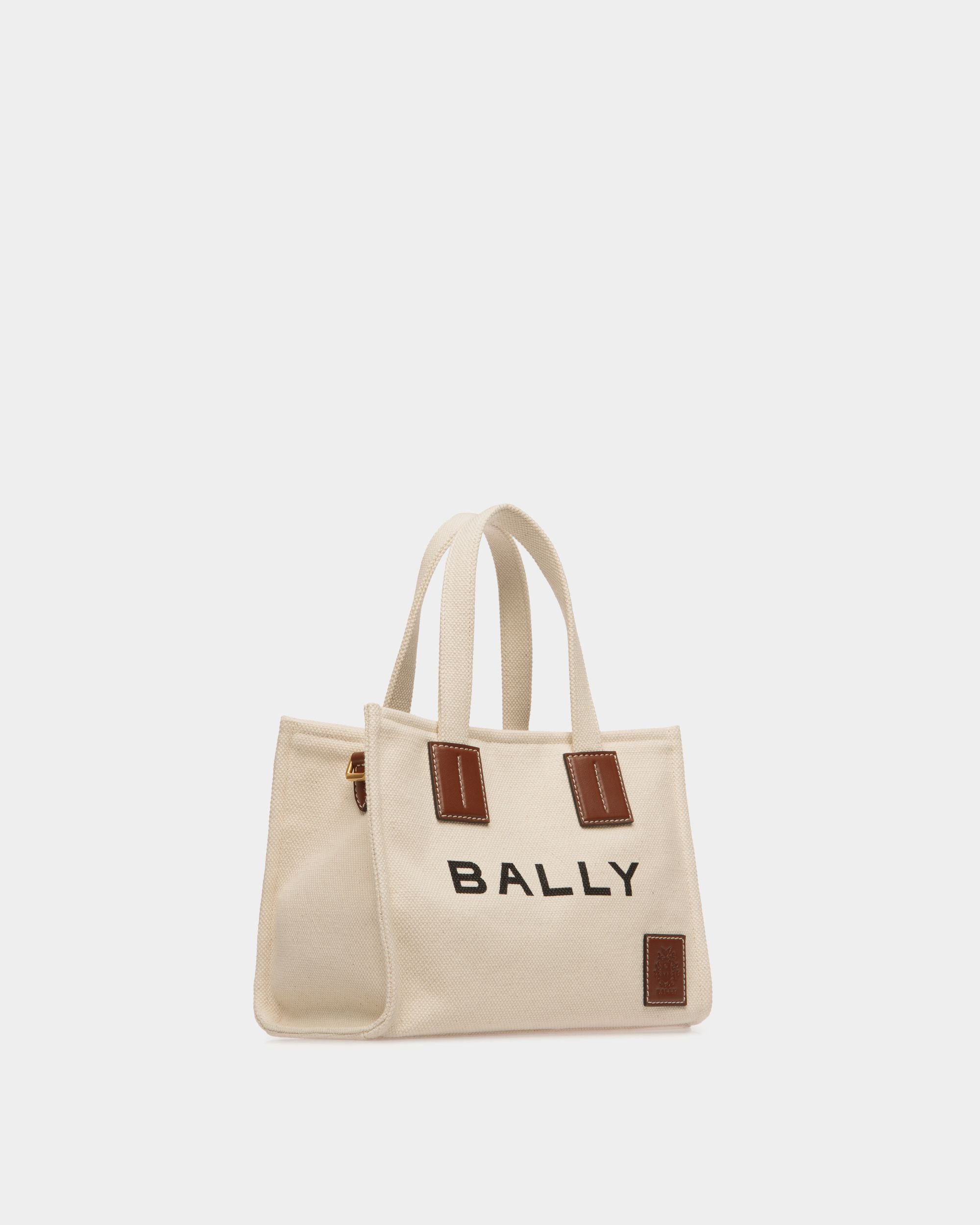 Akelei Tote Bag in Natural Canvas - Femme - Bally - 03