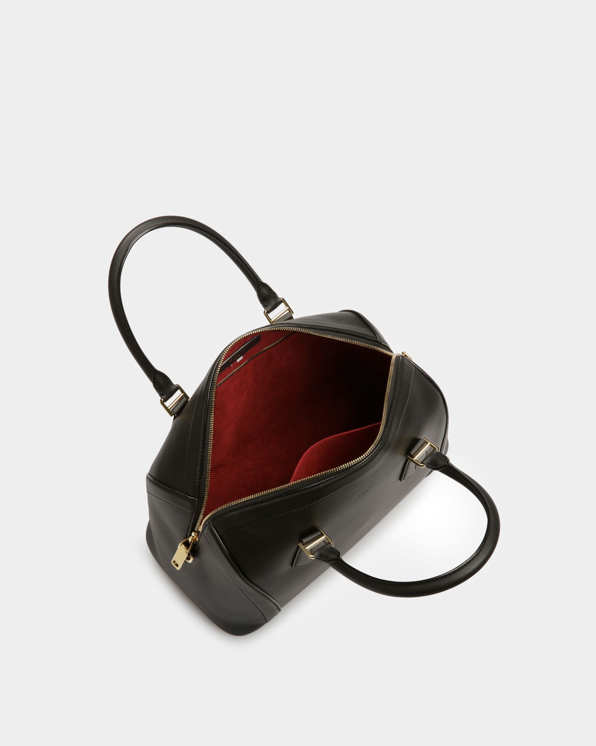 Saffi Sac À Main En Cuir Noir - Femme - Bally - 03