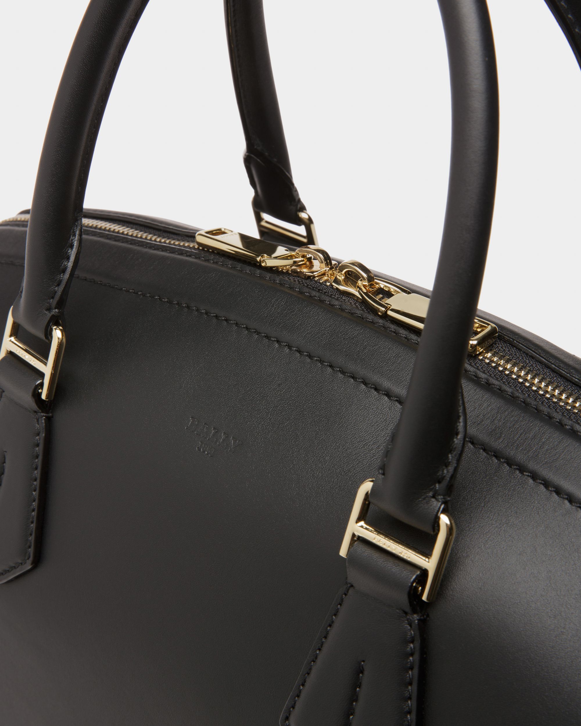 Saffi Sac À Main En Cuir Noir - Femme - Bally - 04