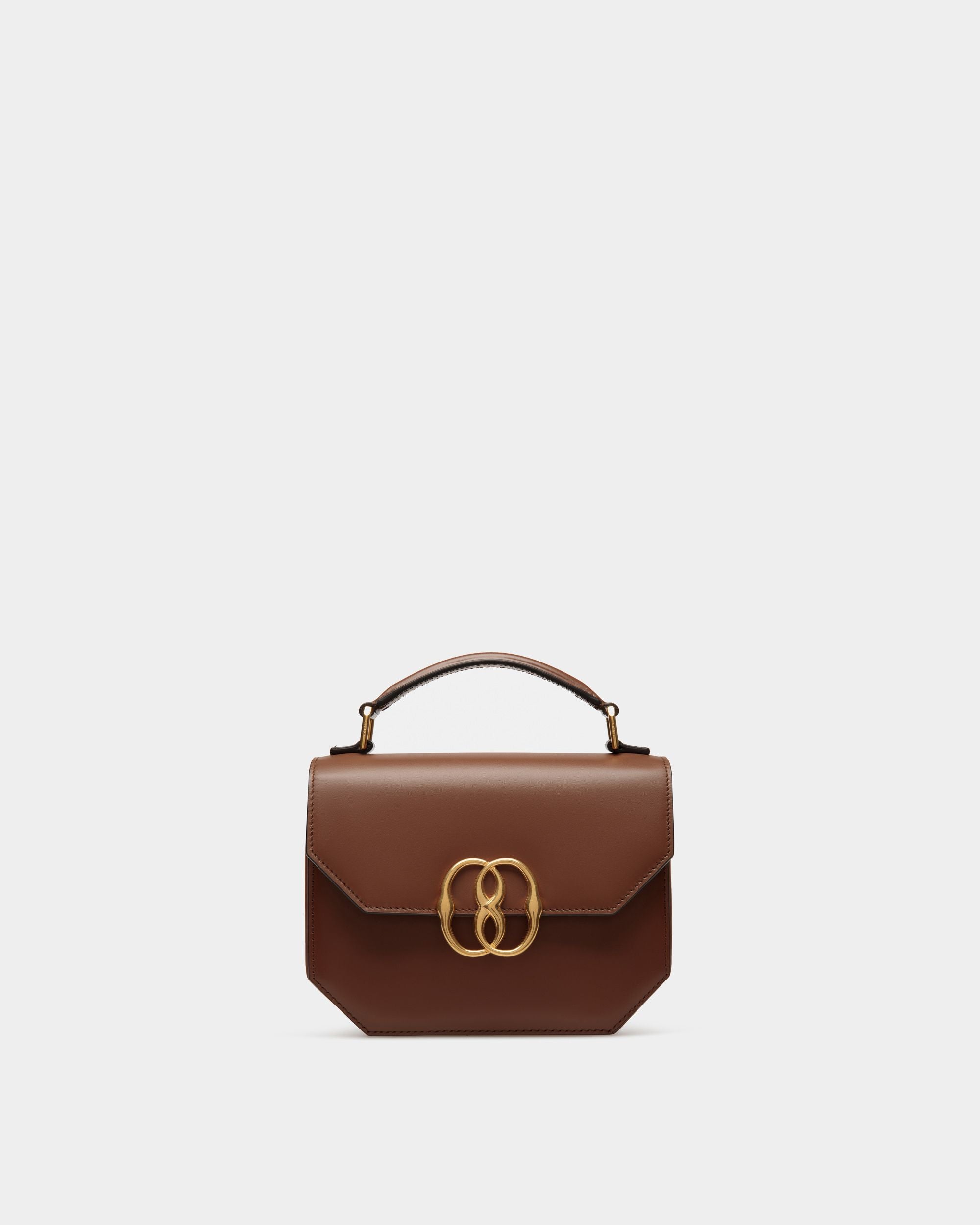 Emblem Minibag Aus Braunem Leder - Damen - Bally - 01