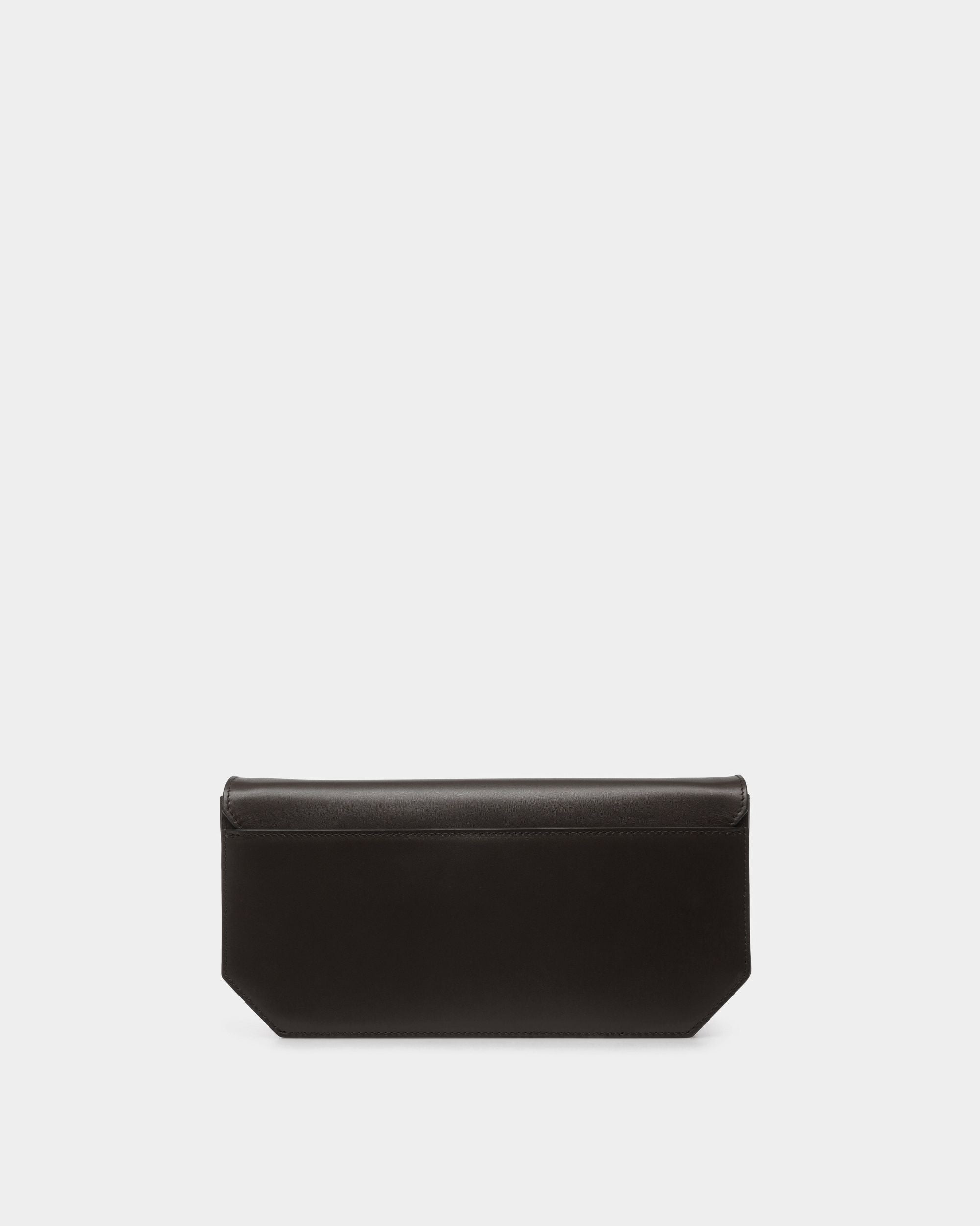 Emblem Shoulder Bag In Black Leather - Women's - Bally - 02
