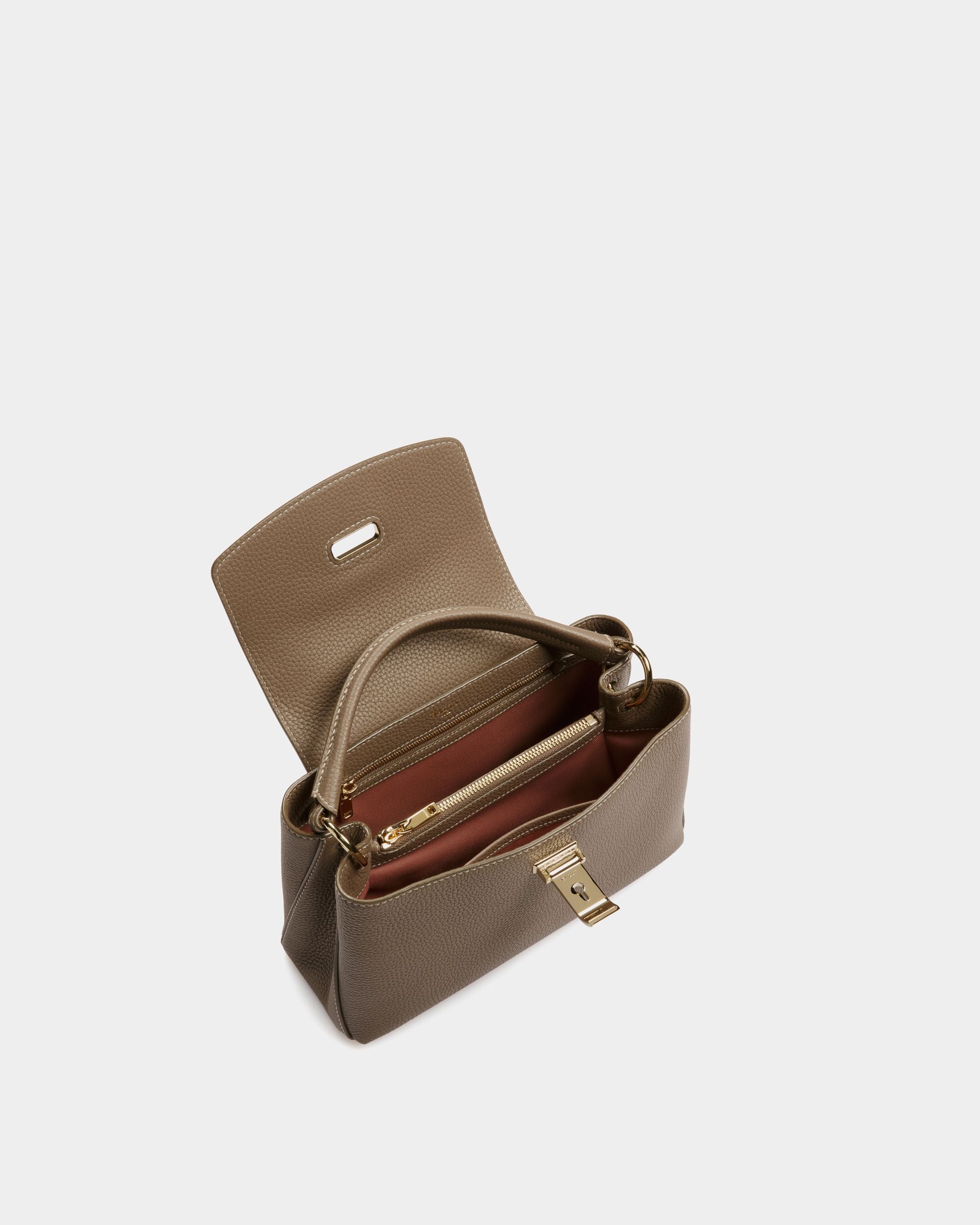 Layka Bolso De Mano De Piel En Marrón Claro - Mujer - Bally - 04