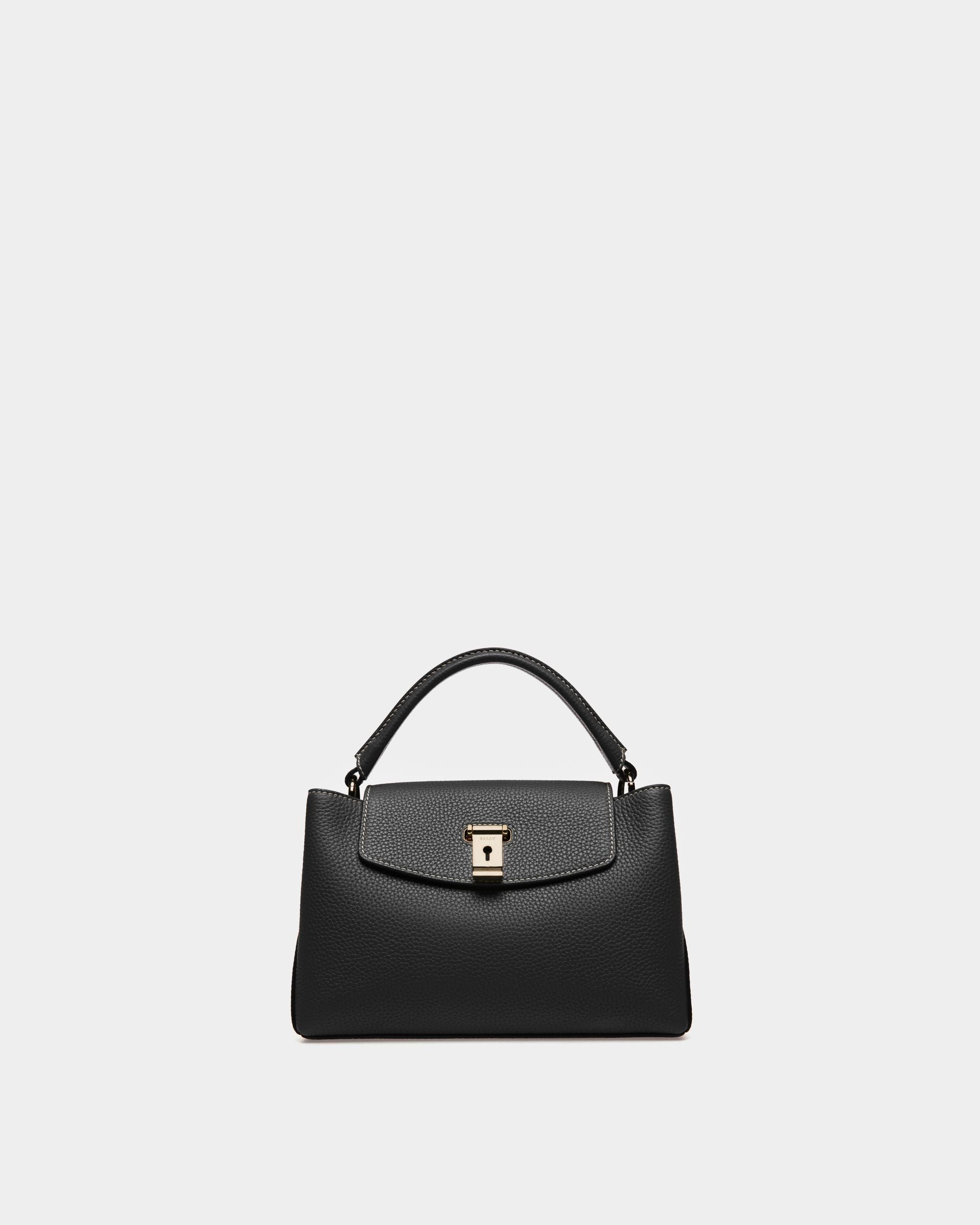 Layka Bolso De Mano De Piel En Negro - Mujer - Bally - 01