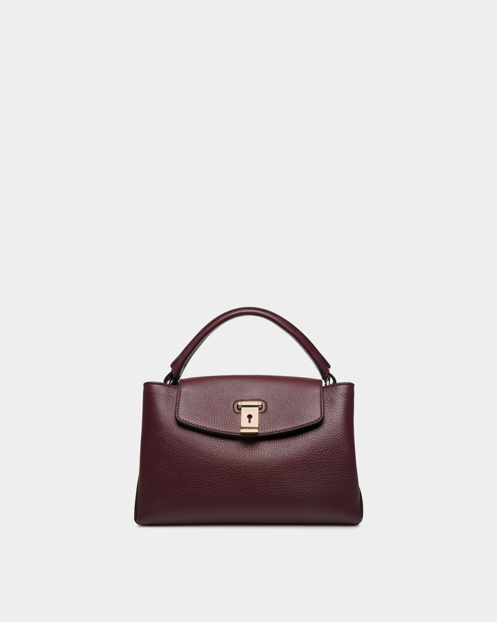 Kleine Lock Me Henkeltasche Aus Genarbtem Leder In Andorra - Damen - Bally - 01