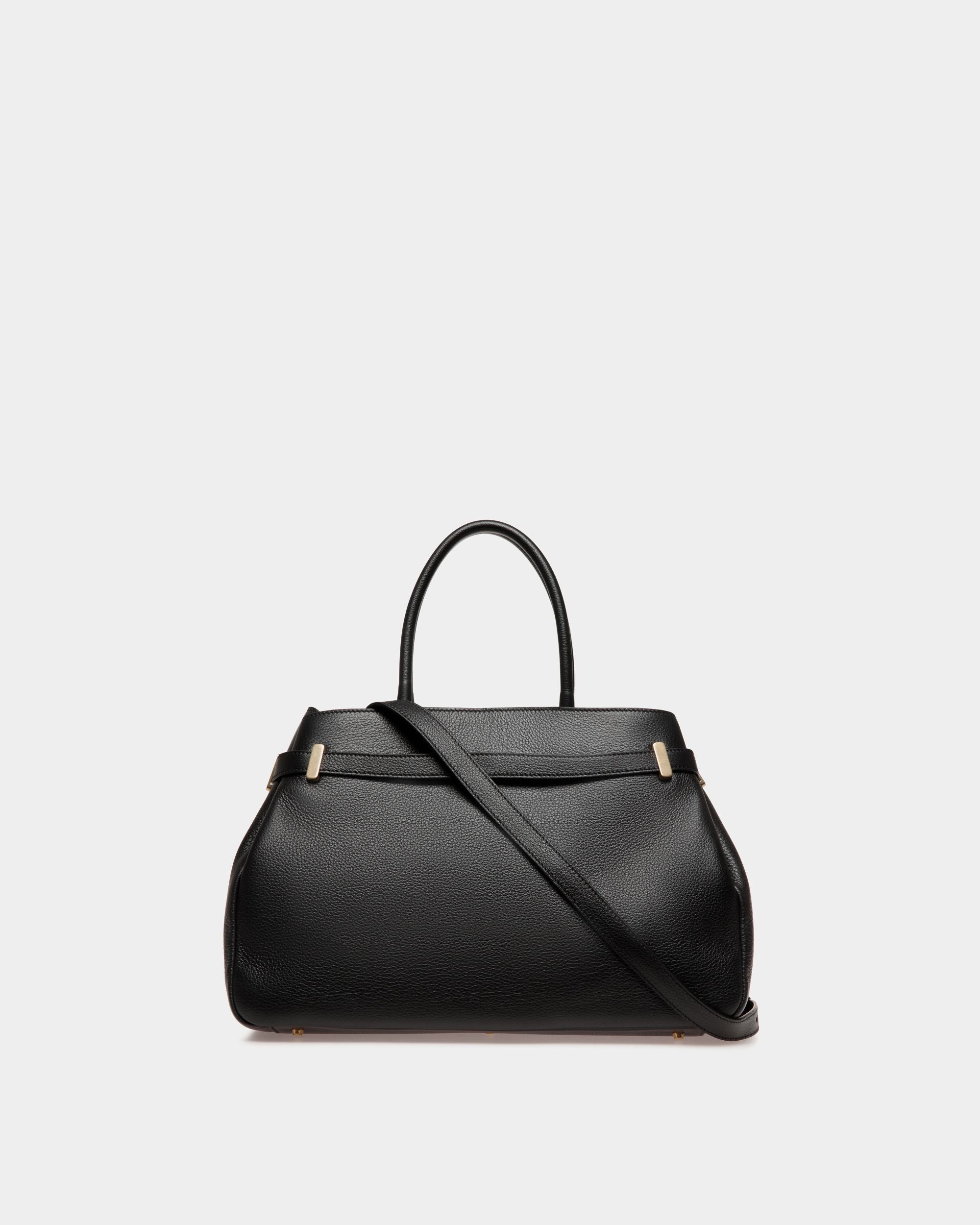 Carriage Tragetasche Aus Schwarzem Leder - Damen - Bally - 02