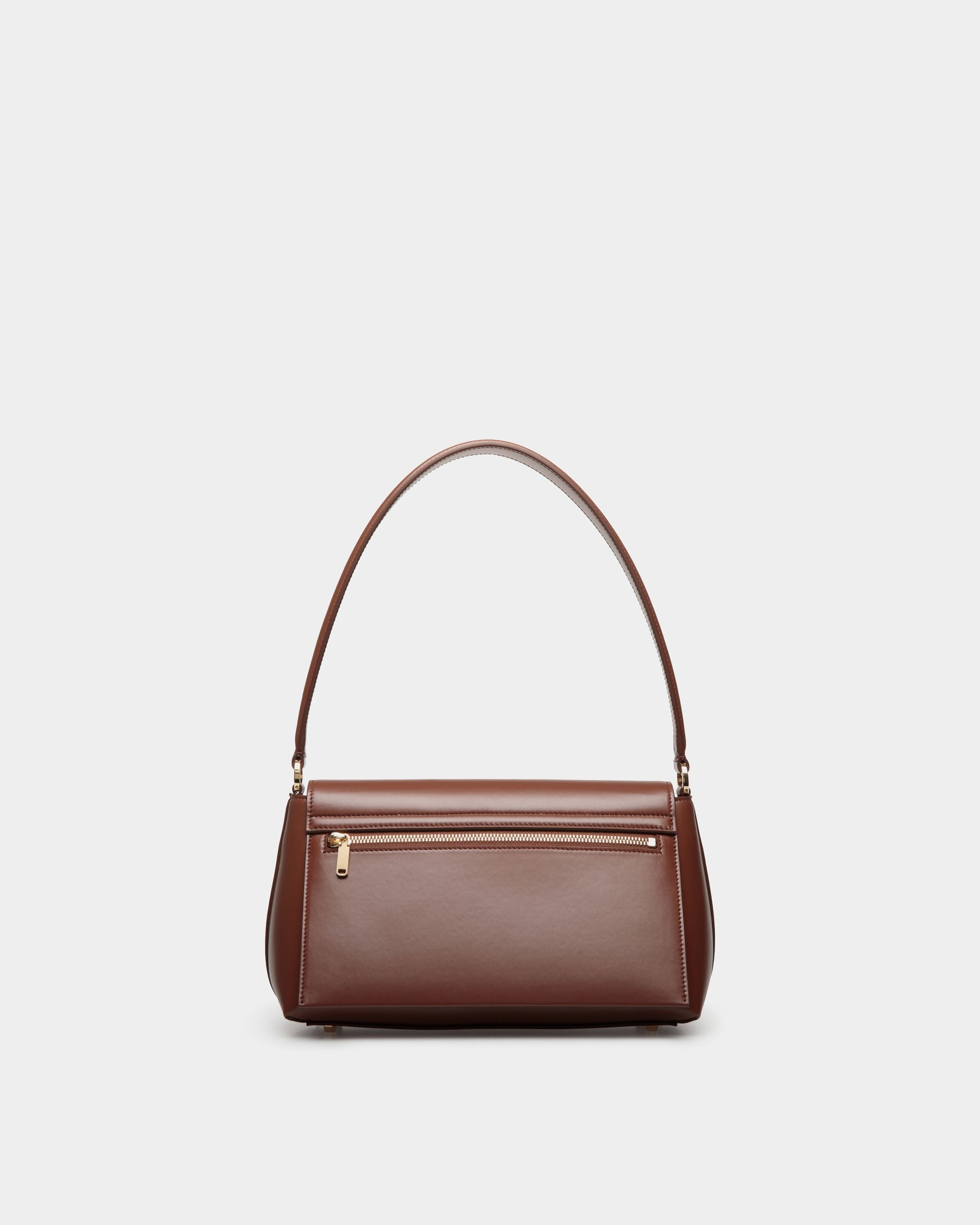 Bolso De Mano Pequeño Ollam De Piel Marrón - Mujer - Bally - 02
